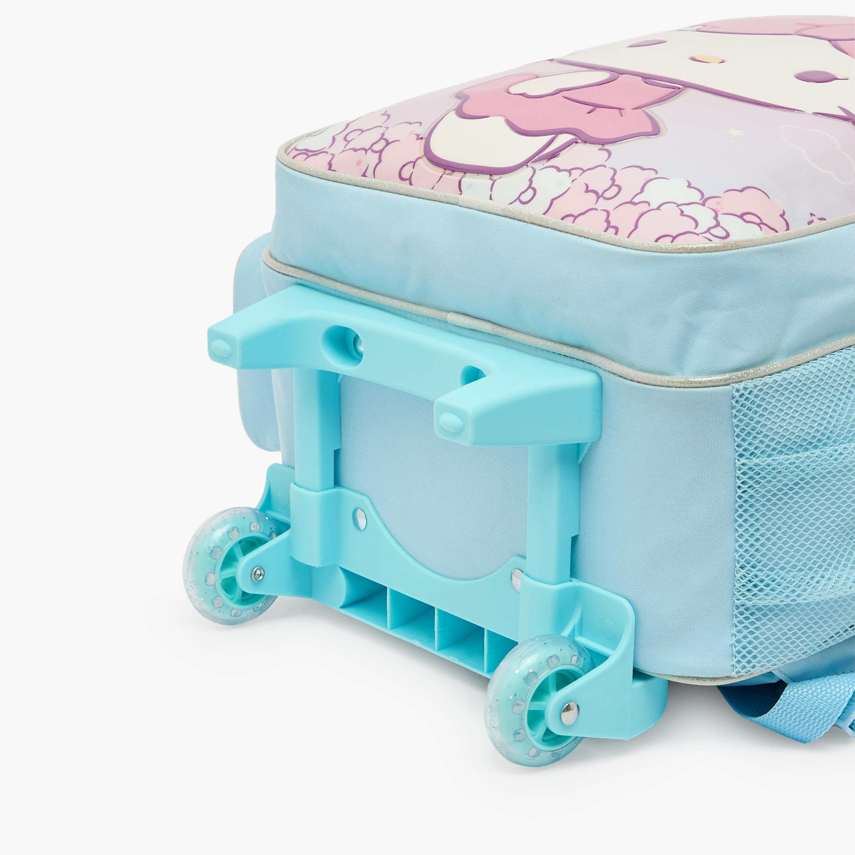 Sanrio Hello Kitty 3-Piece School Trolley Bag Set for Girls 5-8 Years with Lunch Bag - 16 inches-school-bagsandbackpacks-trolleybags-image-11