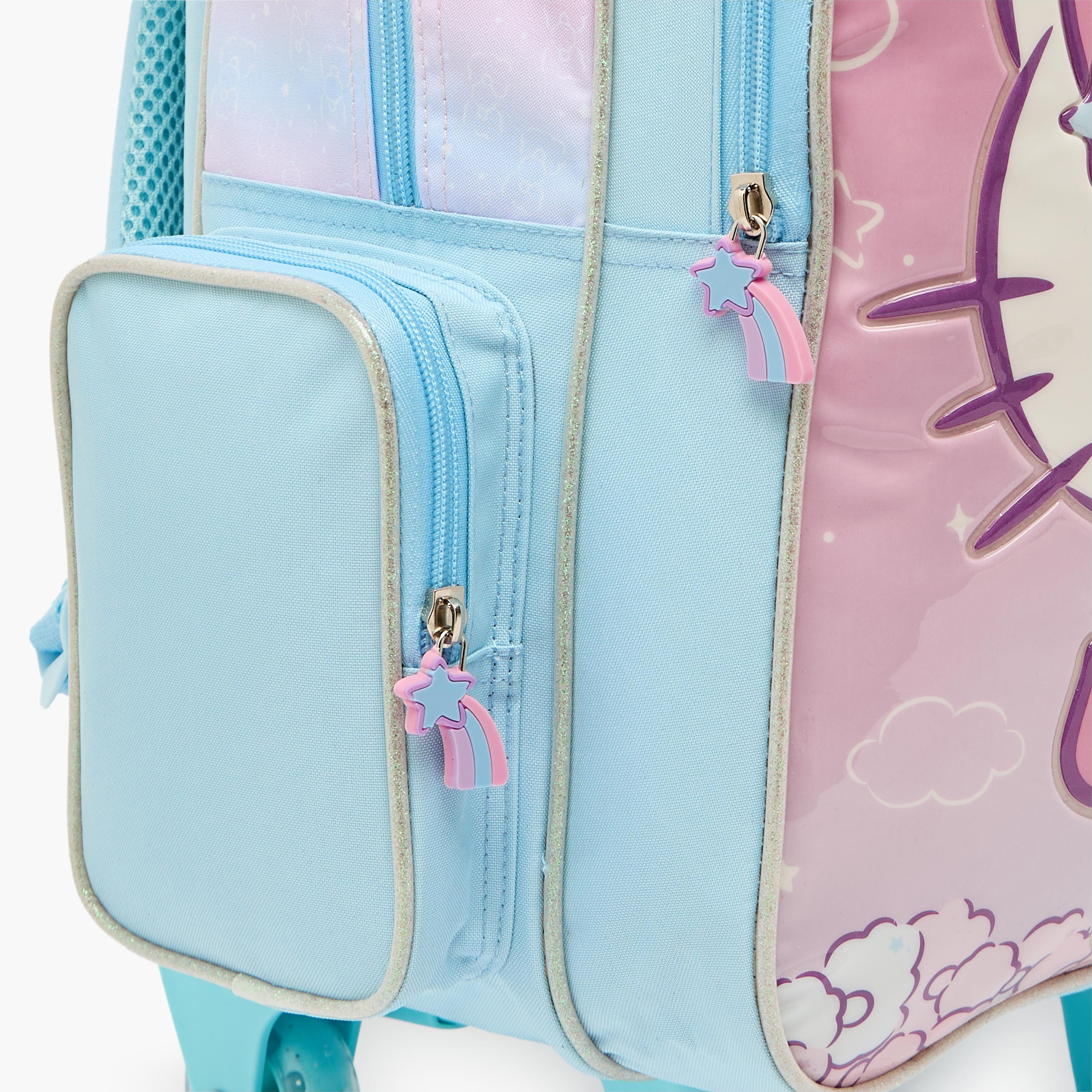Sanrio Hello Kitty 3-Piece School Trolley Bag Set for Girls 5-8 Years with Lunch Bag - 16 inches-school-bagsandbackpacks-trolleybags-image-5