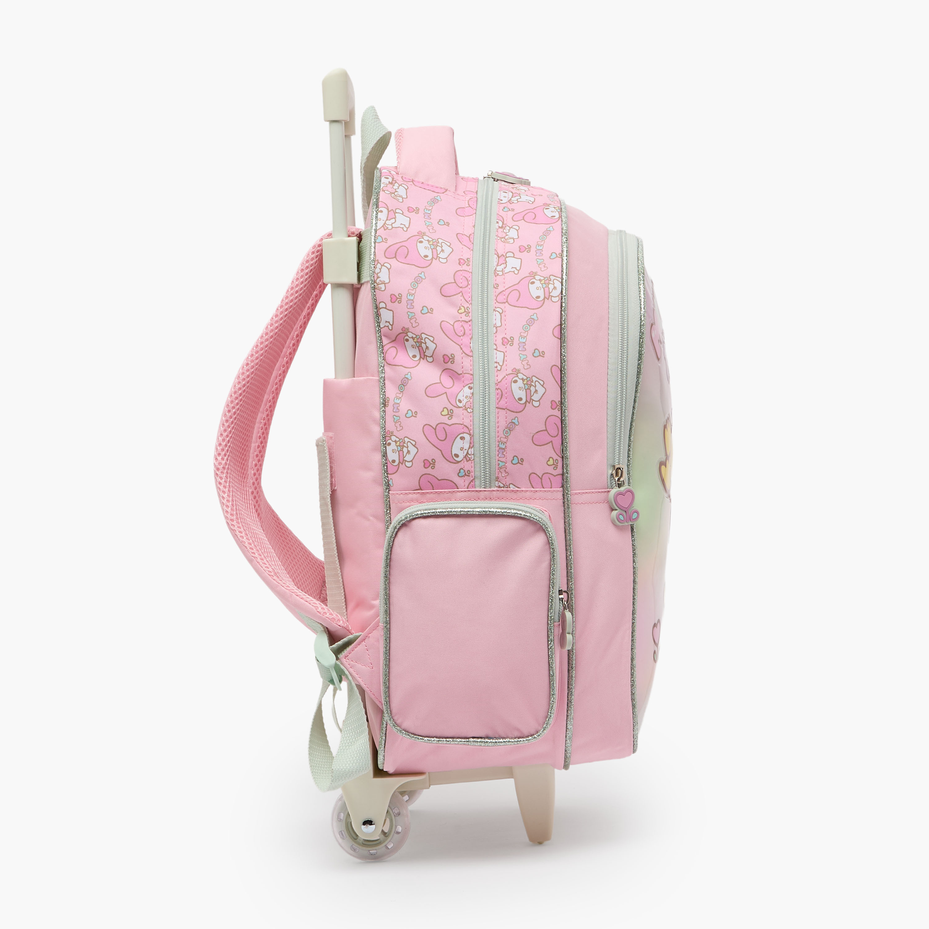 طقم شنطة ترولي بطبعة ماي ميلودي من 5-8 سنة مع شنطة غذاء للبنات - 3 قطع - 16 بوصة-school-bagsandbackpacks-trolleybags-image-10