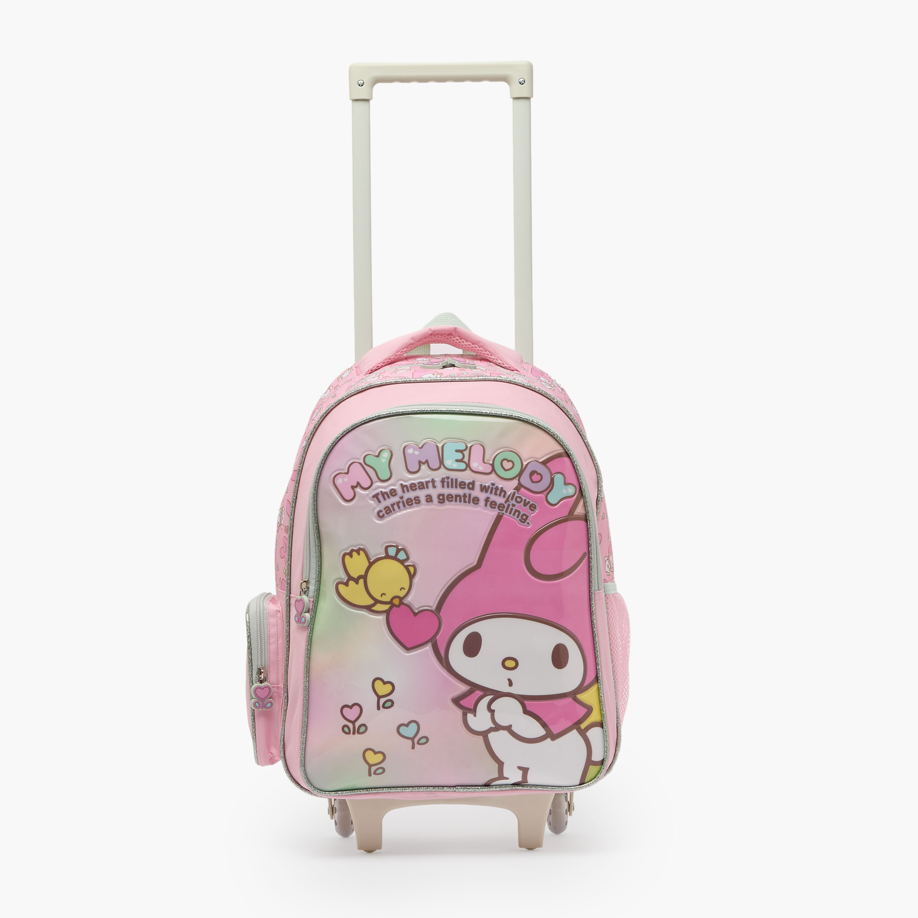 طقم شنطة ترولي بطبعة ماي ميلودي من 5-8 سنة مع شنطة غذاء للبنات - 3 قطع - 16 بوصة-school-bagsandbackpacks-trolleybags-image-5