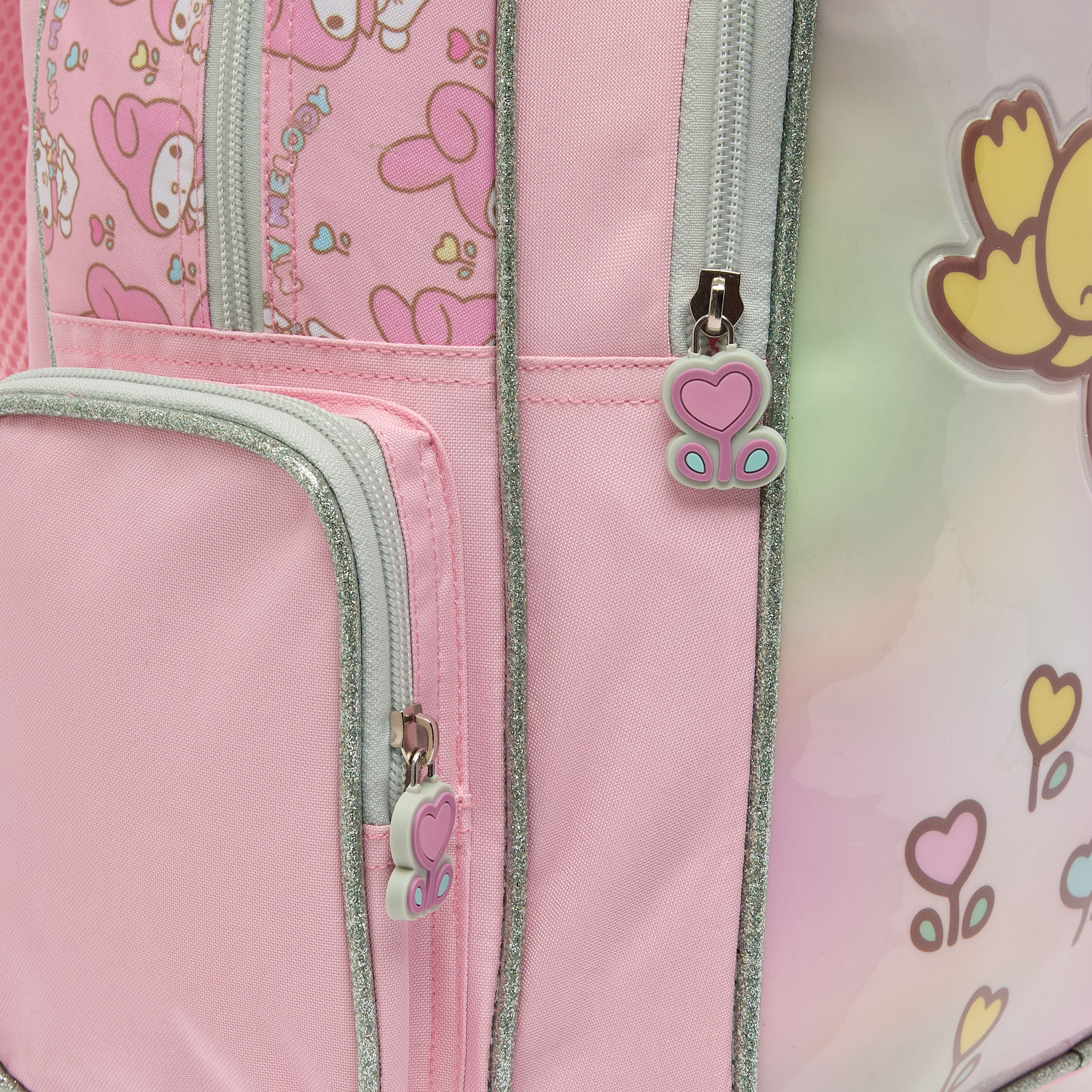 طقم شنطة ترولي بطبعة ماي ميلودي من 5-8 سنة مع شنطة غذاء للبنات - 3 قطع - 16 بوصة-school-bagsandbackpacks-trolleybags-image-6
