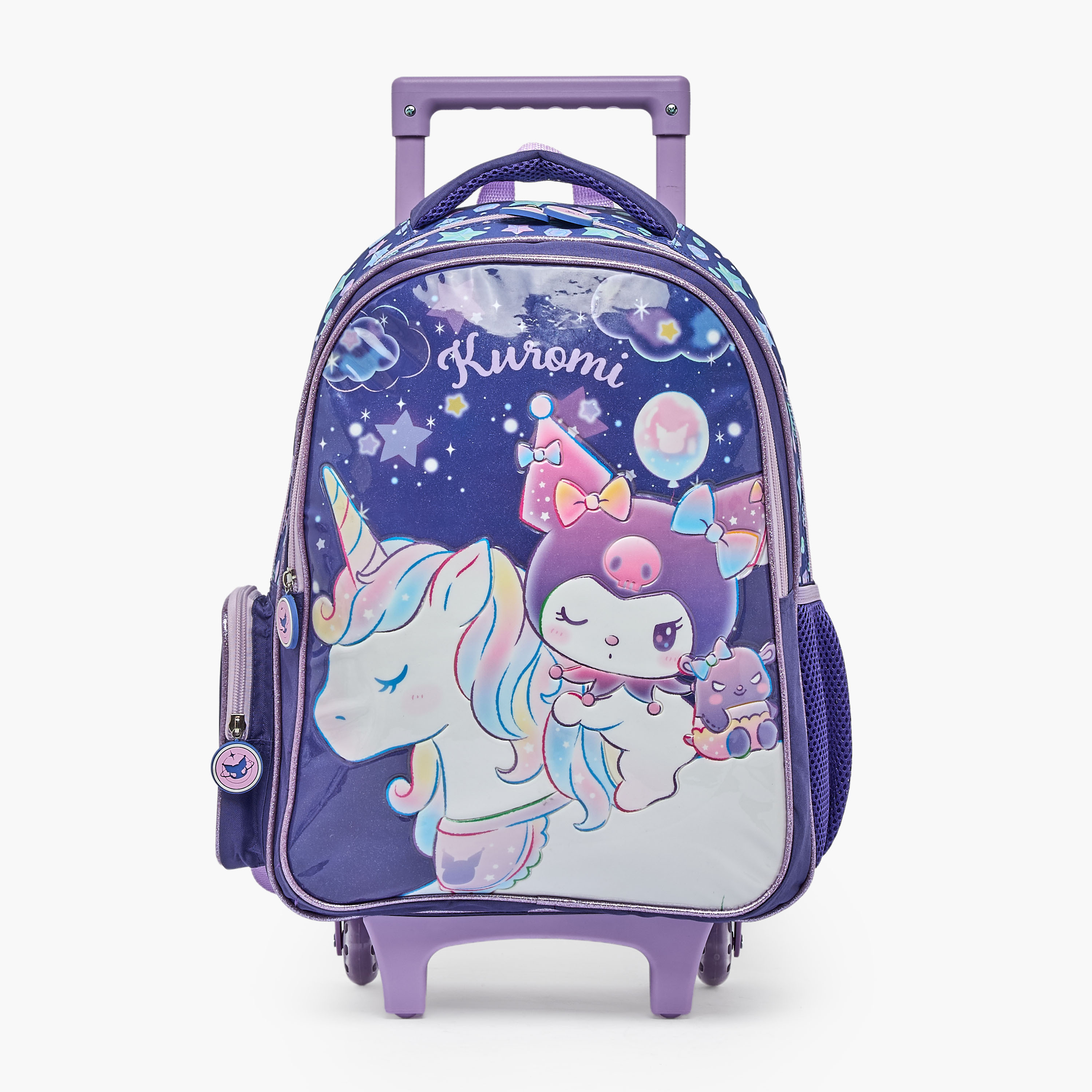 طقم شنطة ترولي مدرسية 3 قطع للبنات 5-8 سنوات مع شنطة غداء من كورومي - 16 بوصة-school-bagsandbackpacks-trolleybags-image-4