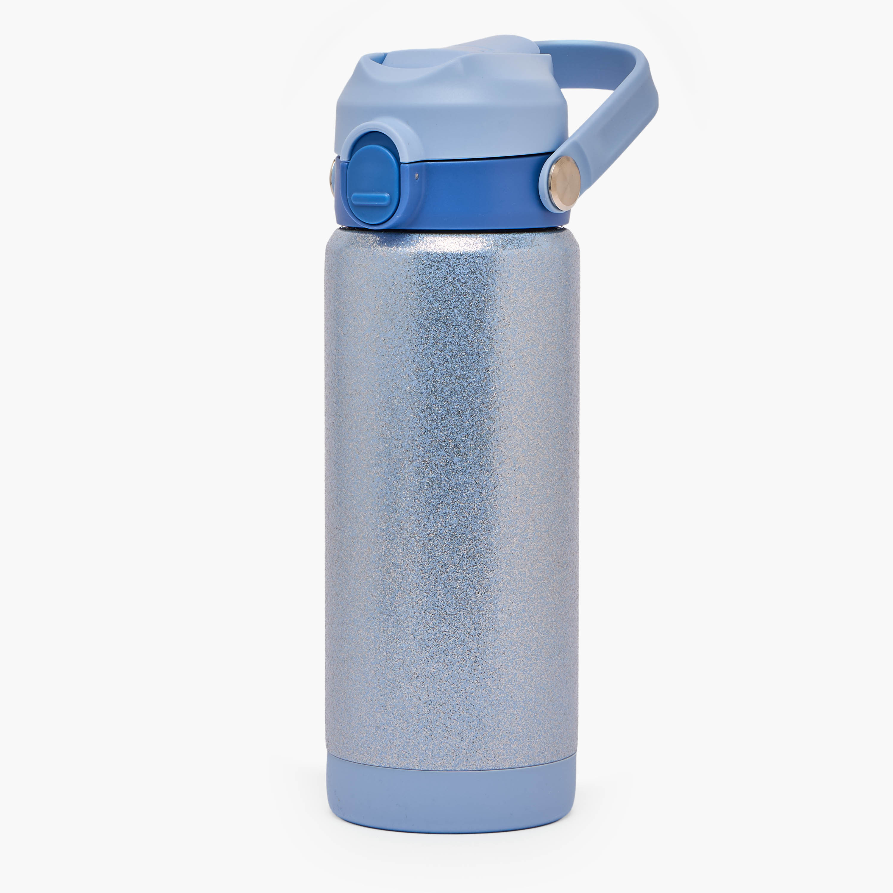 قارورة مياه ستانليس ستيل لامعة بفوهة وقشة من جونيورز-school-waterbottles-image-1