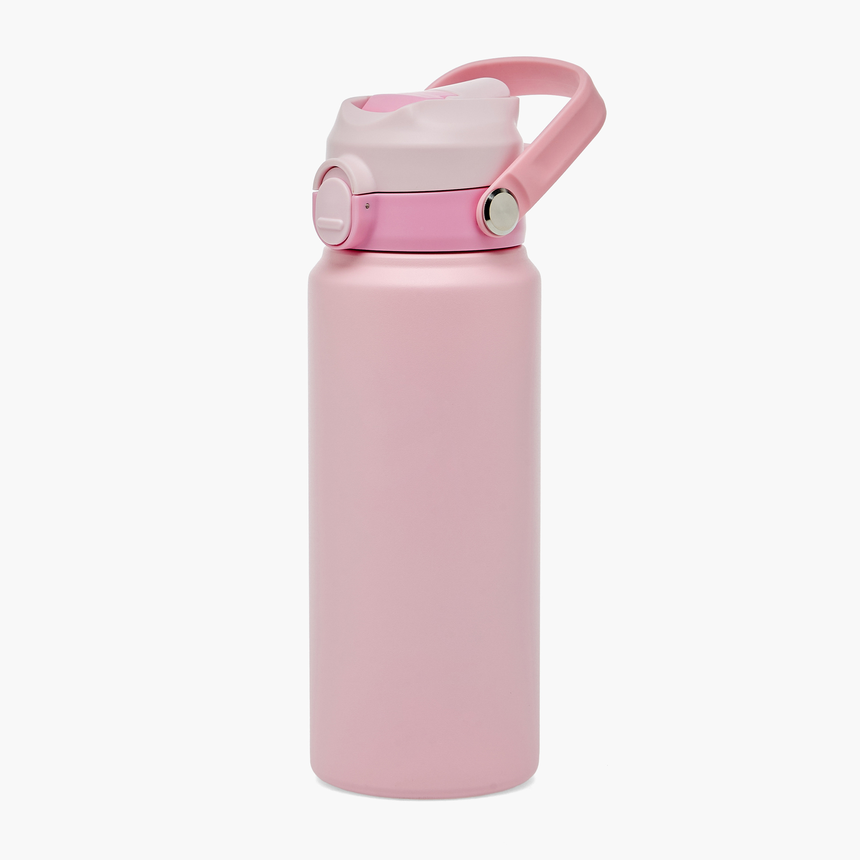 Juniors Solid Stainless Steel Water Bottle with Flip Spout and Handle-school-waterbottles-image-1