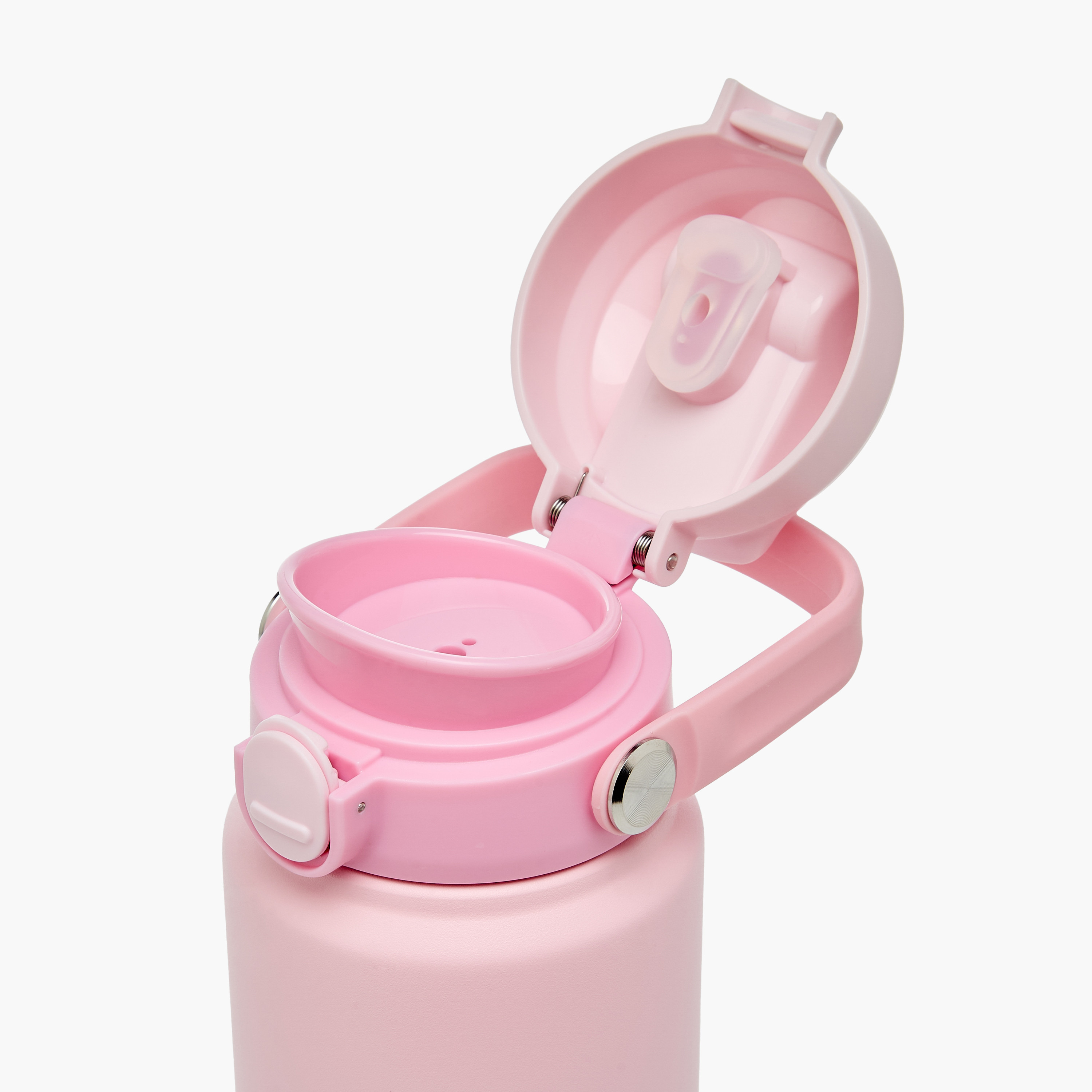 Juniors Solid Stainless Steel Water Bottle with Flip Spout and Handle-school-waterbottles-image-7