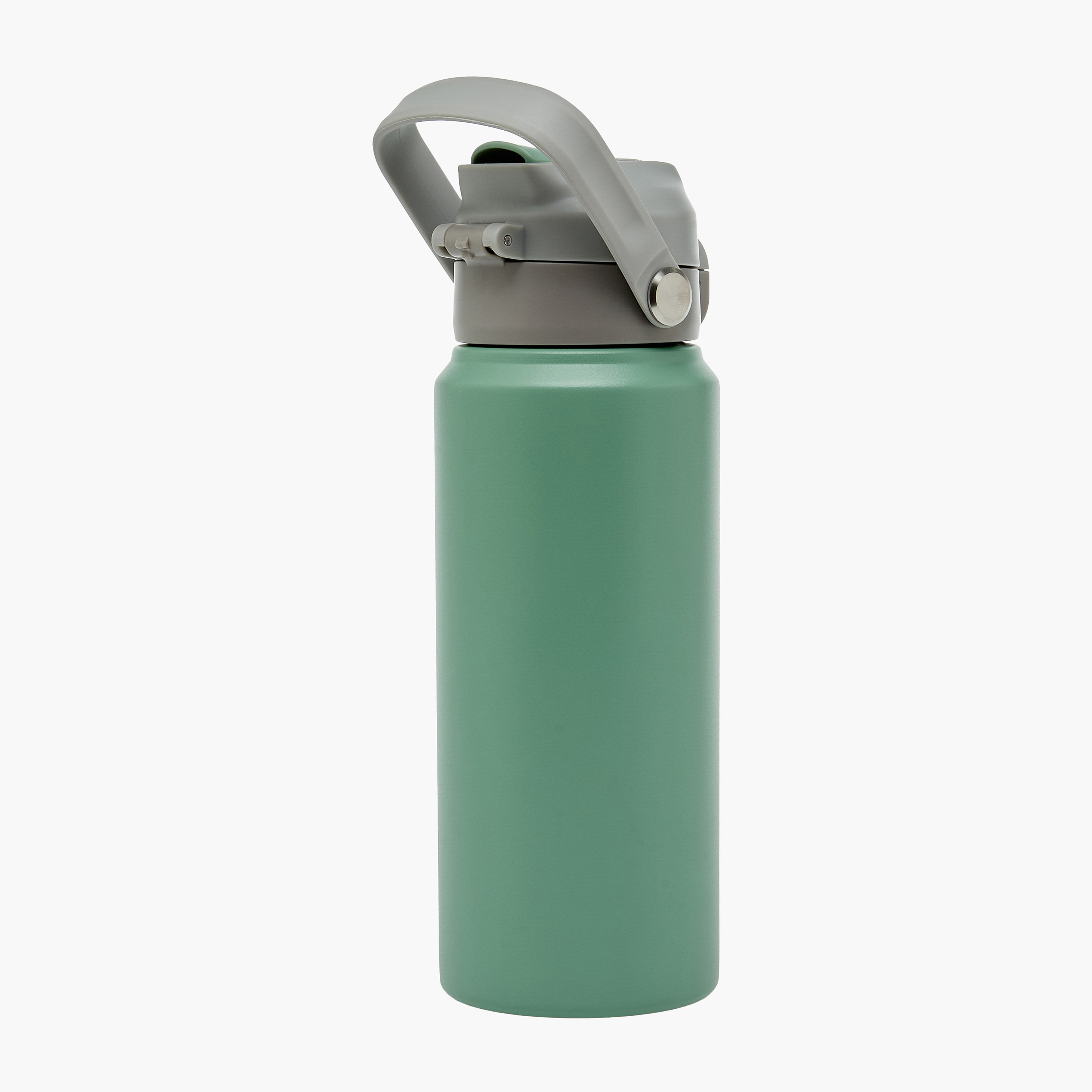 Juniors Solid Stainless Steel Water Bottle with Flip Spout and Handle-school-waterbottles-image-3