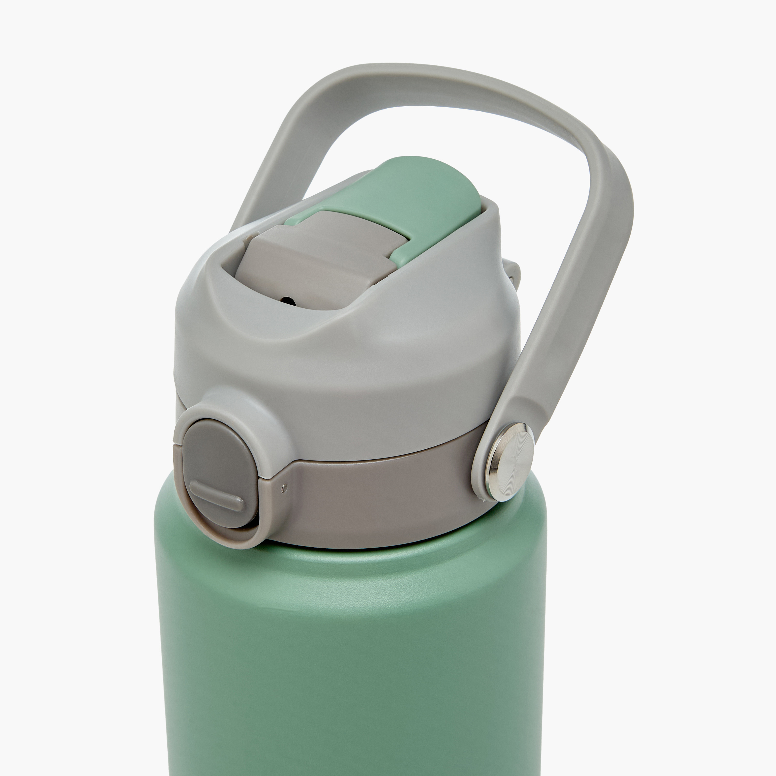 Juniors Solid Stainless Steel Water Bottle with Flip Spout and Handle-school-waterbottles-image-4