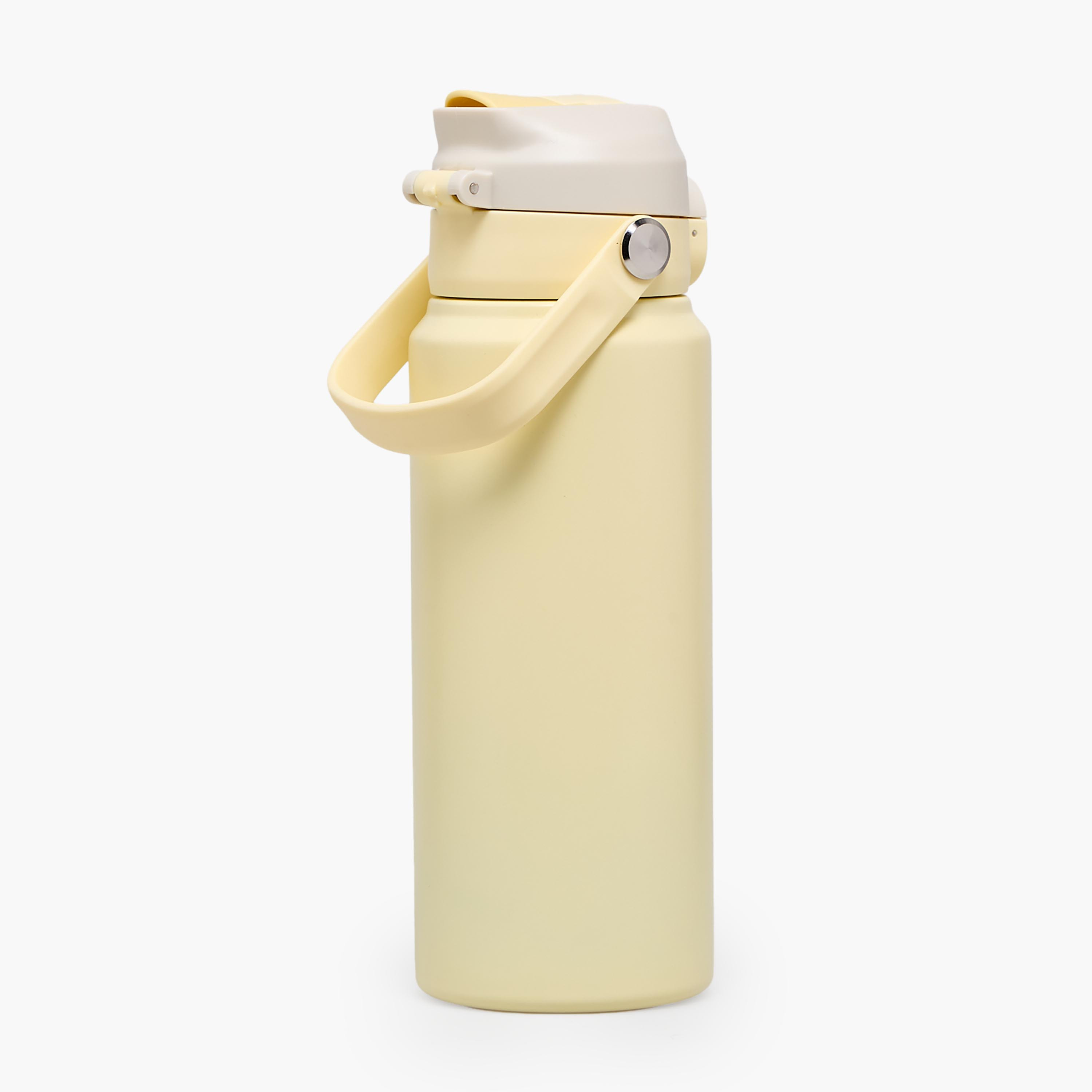 Juniors Solid Stainless Steel Water Bottle with Flip Spout and Handle-school-waterbottles-image-3
