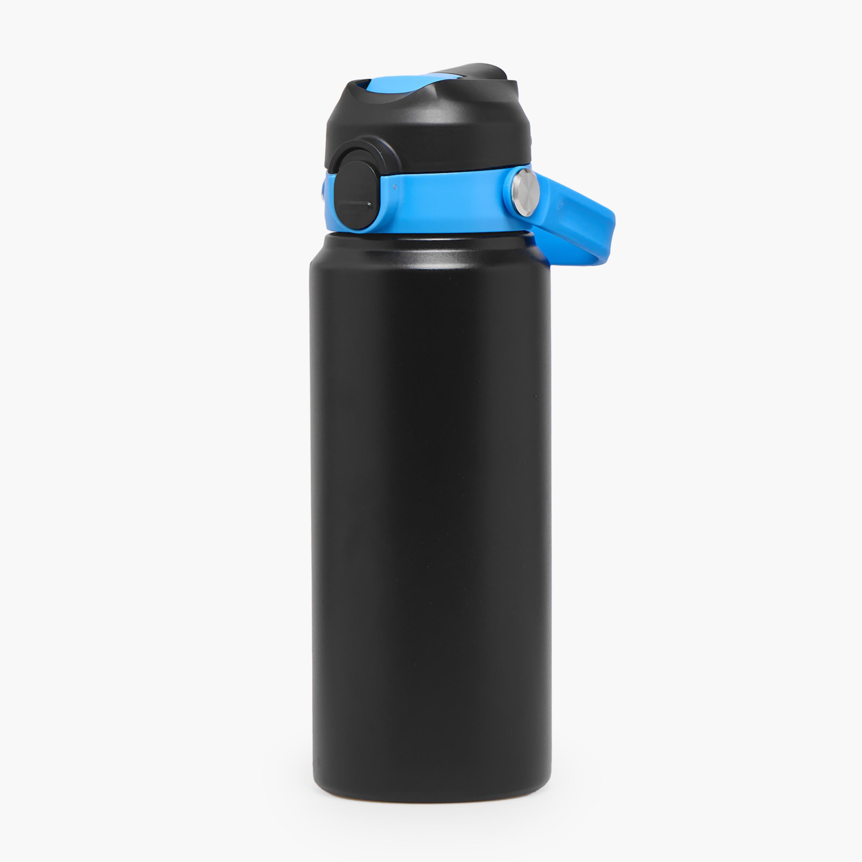 Juniors Solid Stainless Steel Water Bottle with Flip Spout and Handle-school-waterbottles-image-1