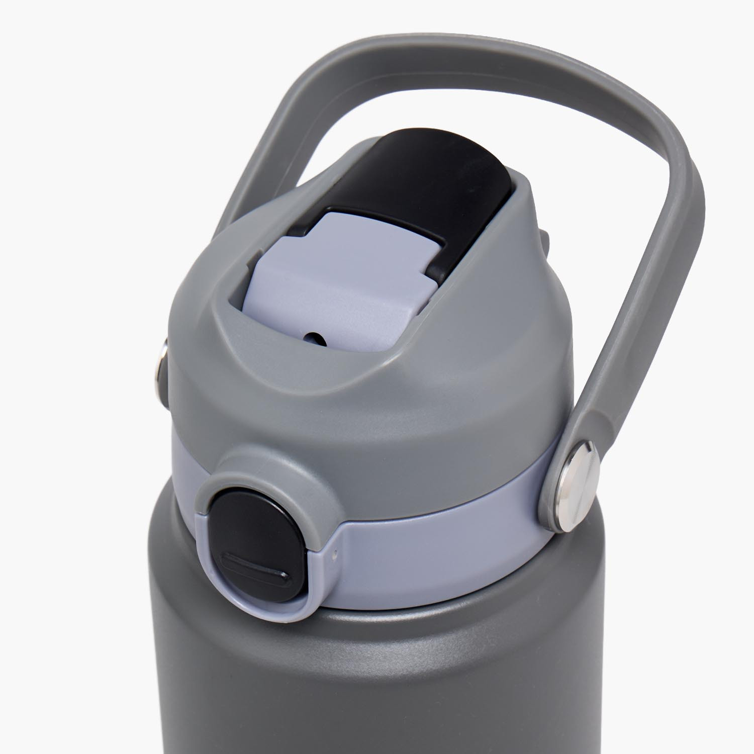 Juniors Solid Stainless Steel Water Bottle with Flip Spout and Handle-school-waterbottles-image-4
