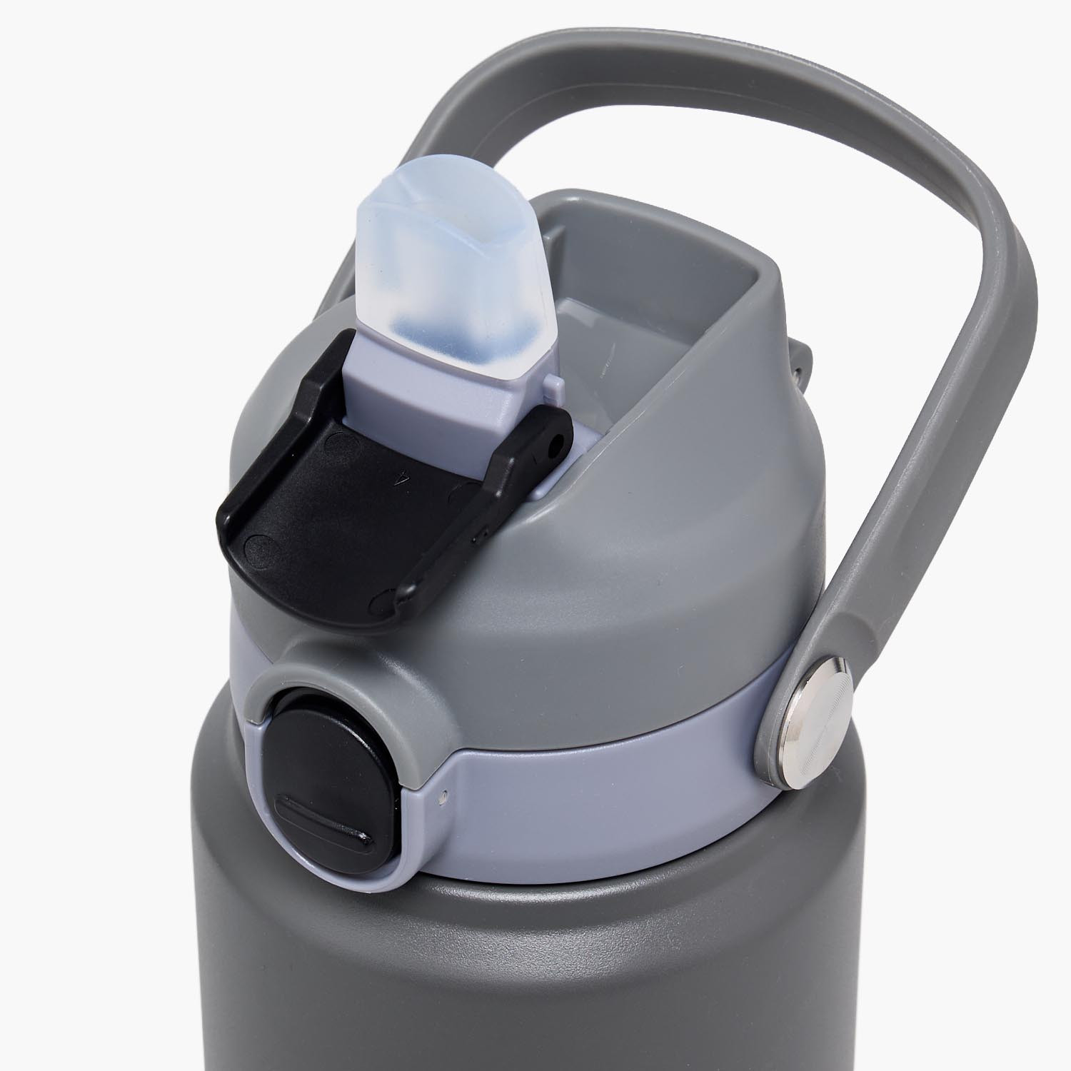 Juniors Solid Stainless Steel Water Bottle with Flip Spout and Handle-school-waterbottles-image-6
