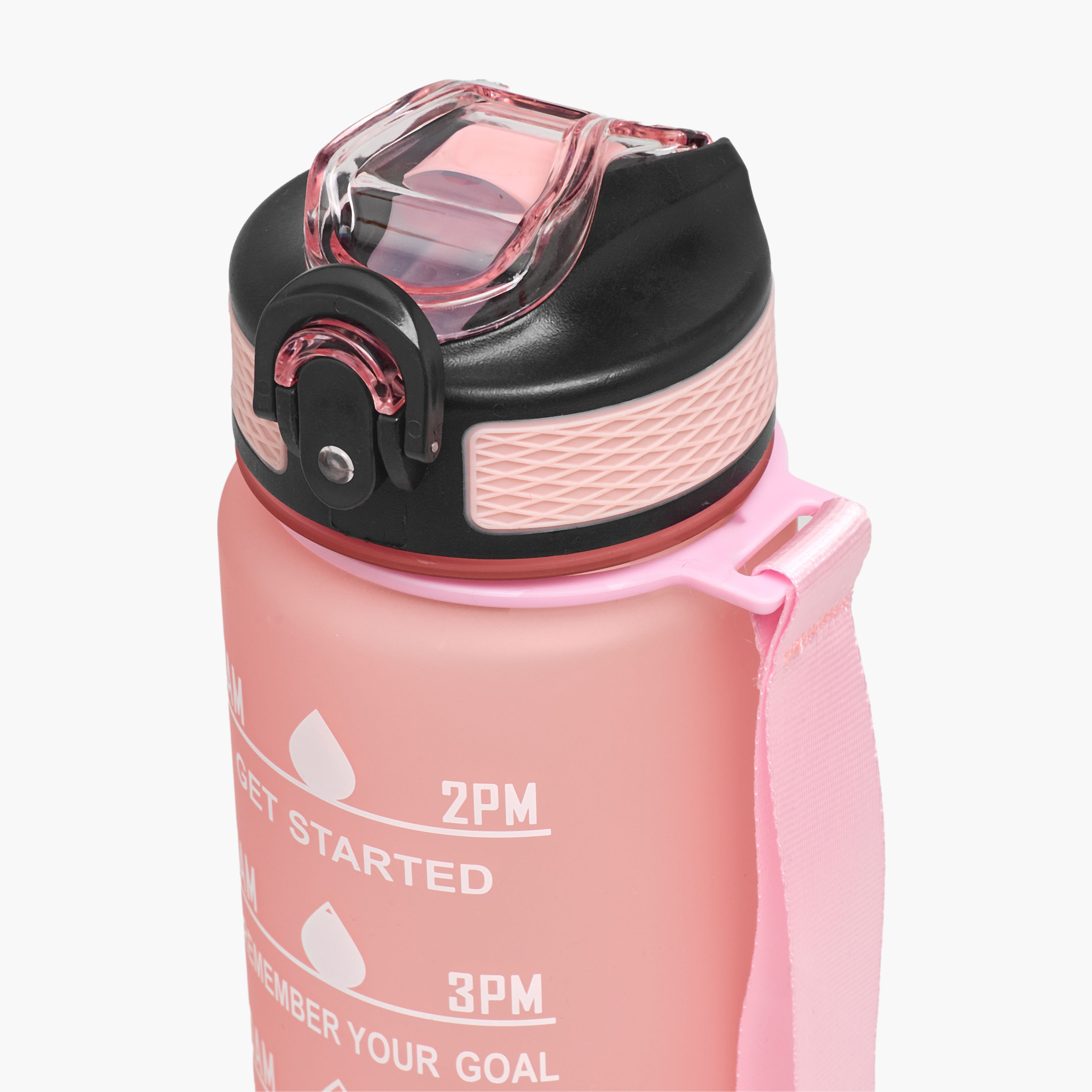 Juniors Time Marker Print Water Bottle with Spout and Push Button Lid - 900 ml-school-waterbottles-image-4