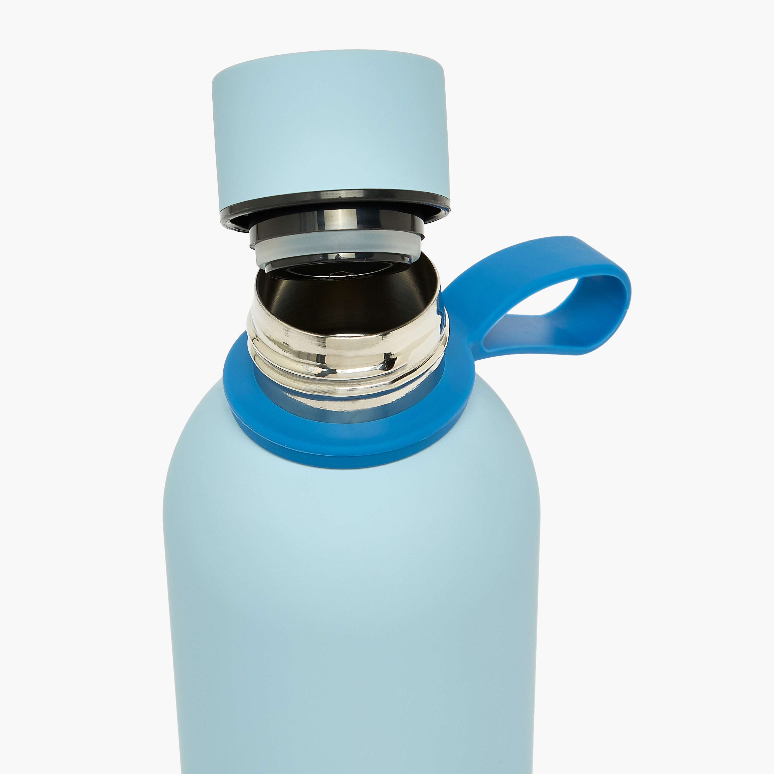 قارورة مياه ستانليس ستيل سادة بحلقة للحمل من جونيورز-school-waterbottles-image-6