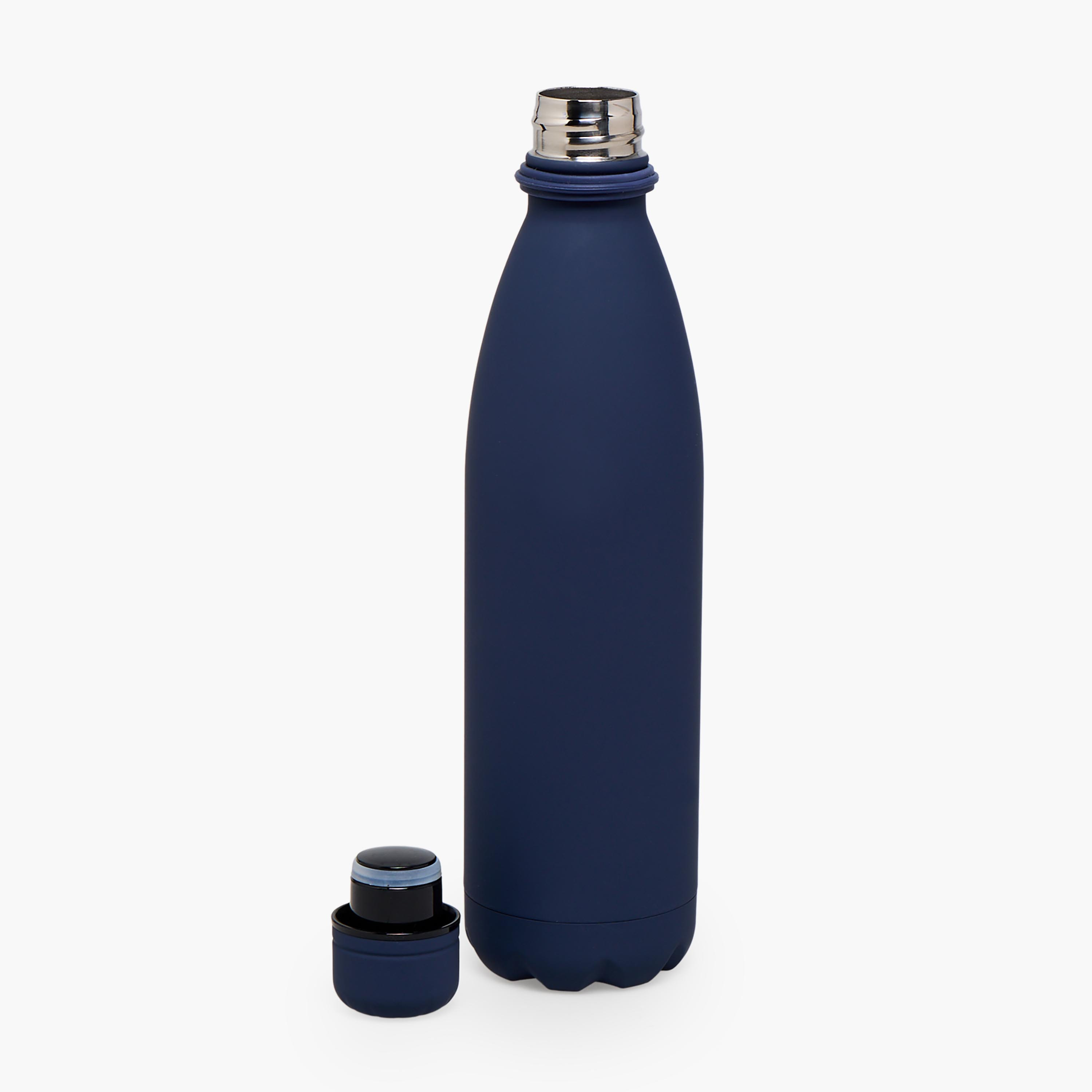 قارورة مياه ستانليس ستيل سادة بفوهة واسعة وحزام معصم من جونيورز-school-waterbottles-image-2