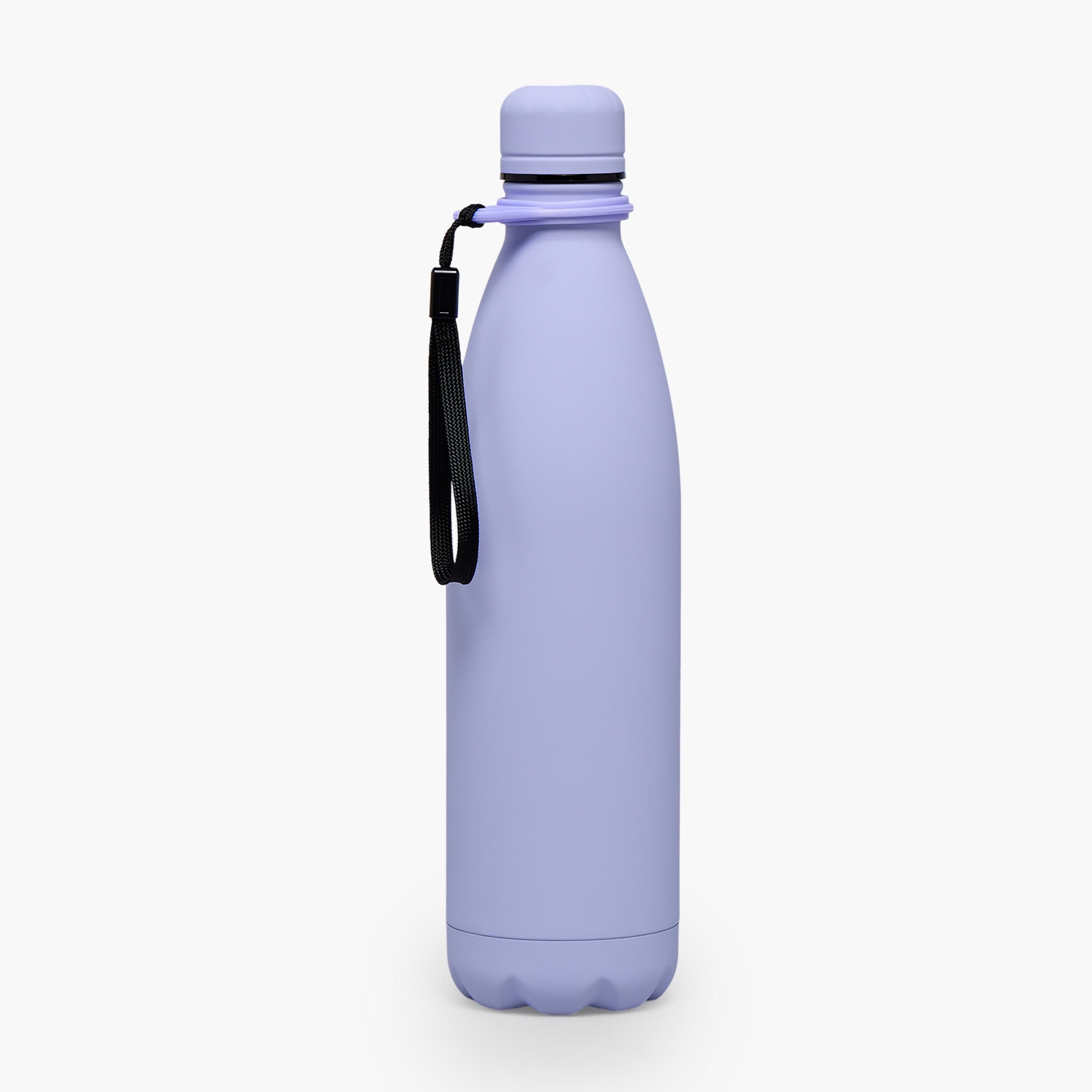 قارورة مياه ستانليس ستيل سادة بفوهة واسعة وحزام معصم من جونيورز-school-waterbottles-image-3