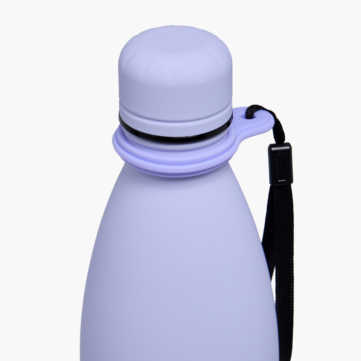 قارورة مياه ستانليس ستيل سادة بفوهة واسعة وحزام معصم من جونيورز-school-waterbottles-image-4