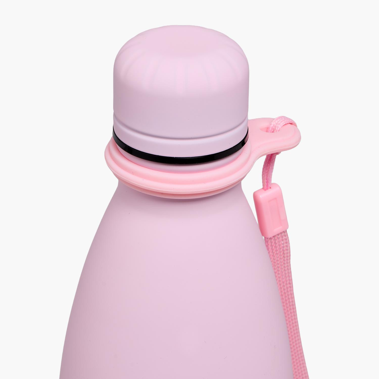 قارورة مياه ستانليس ستيل سادة بفوهة واسعة وحزام معصم من جونيورز-school-waterbottles-image-4