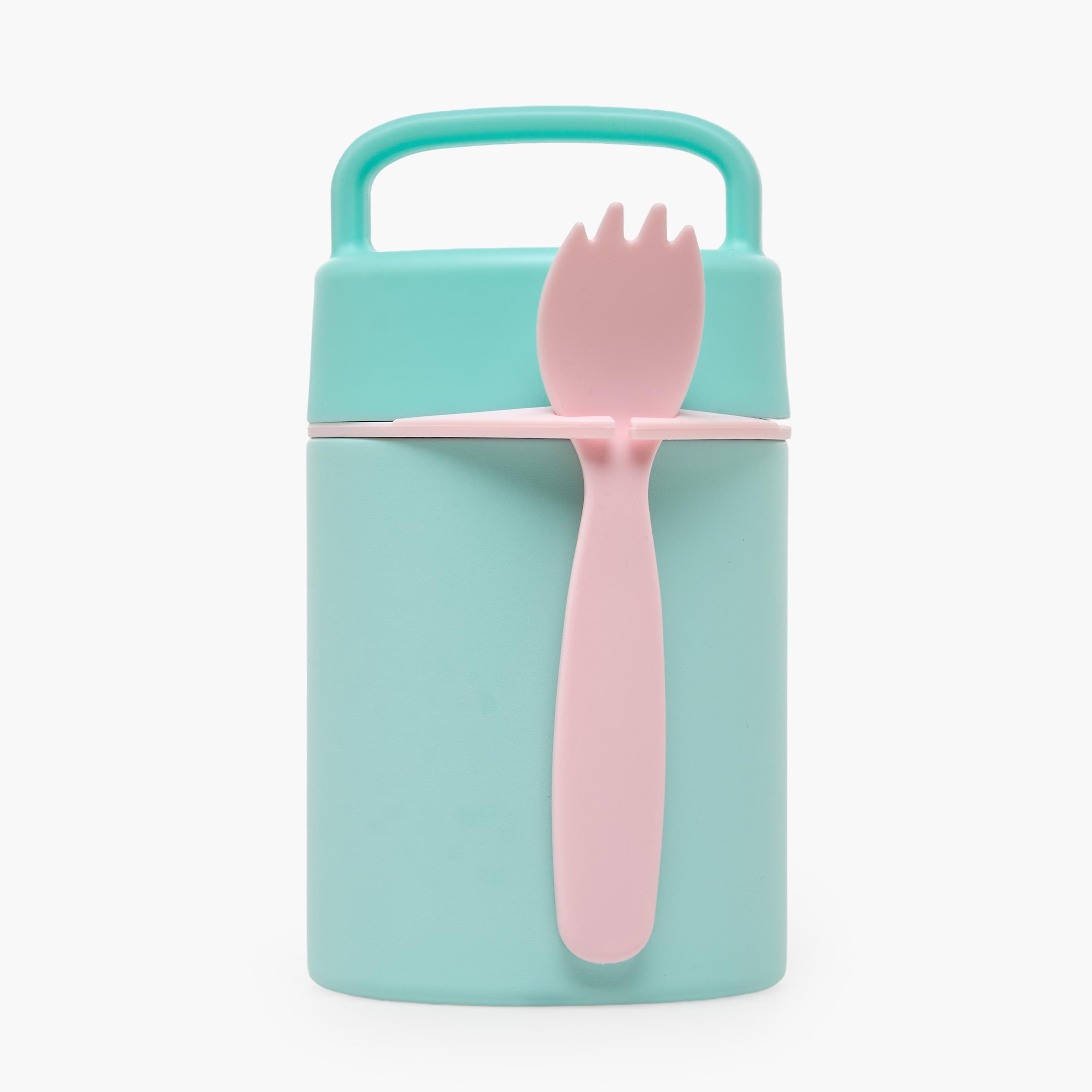 صندوق غداء سادة مع شوكة للبنات من جونيورز-school-lunchessentials-lunchboxes-image-1