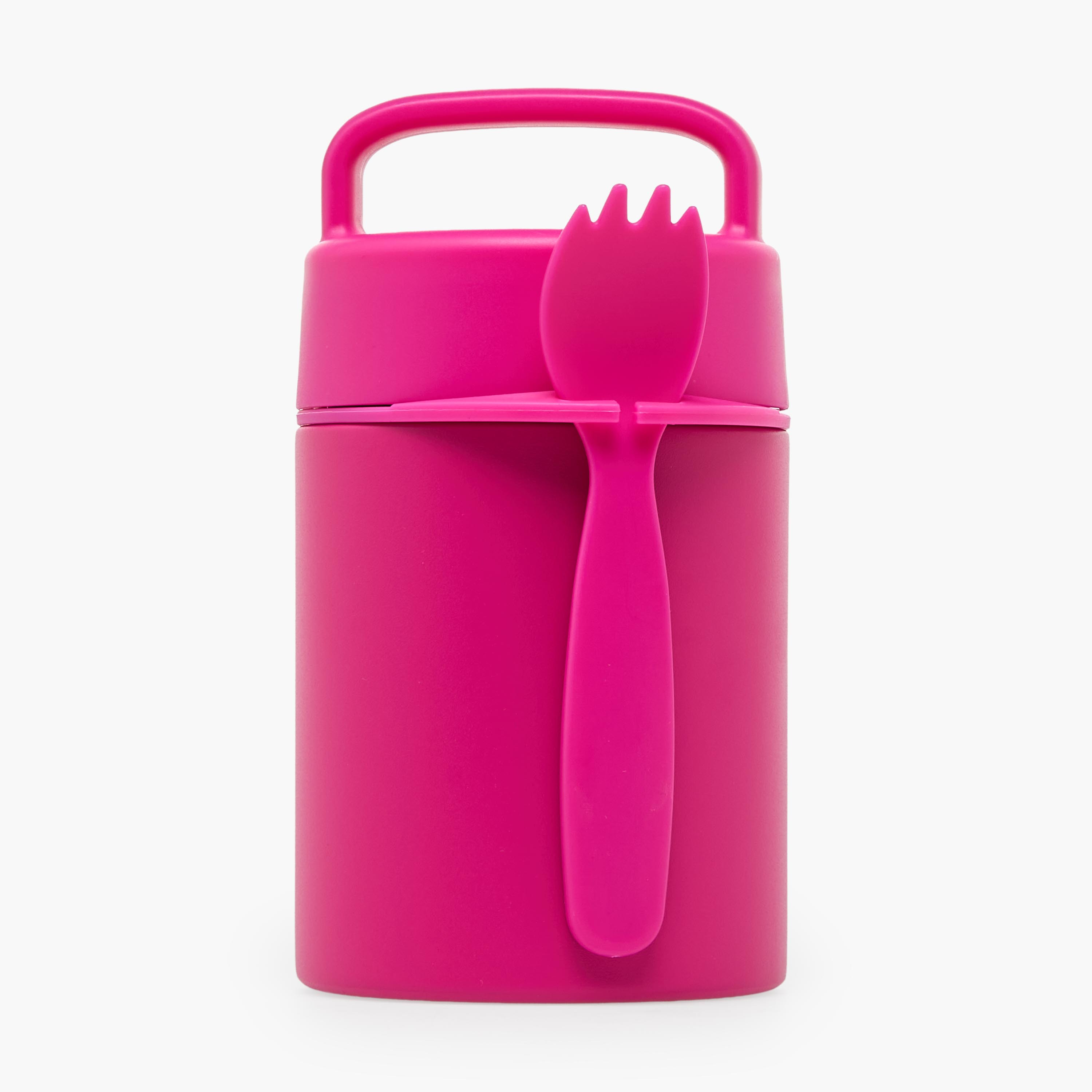 صندوق غداء سادة مع شوكة للبنات من جونيورز-school-lunchessentials-lunchboxes-image-1