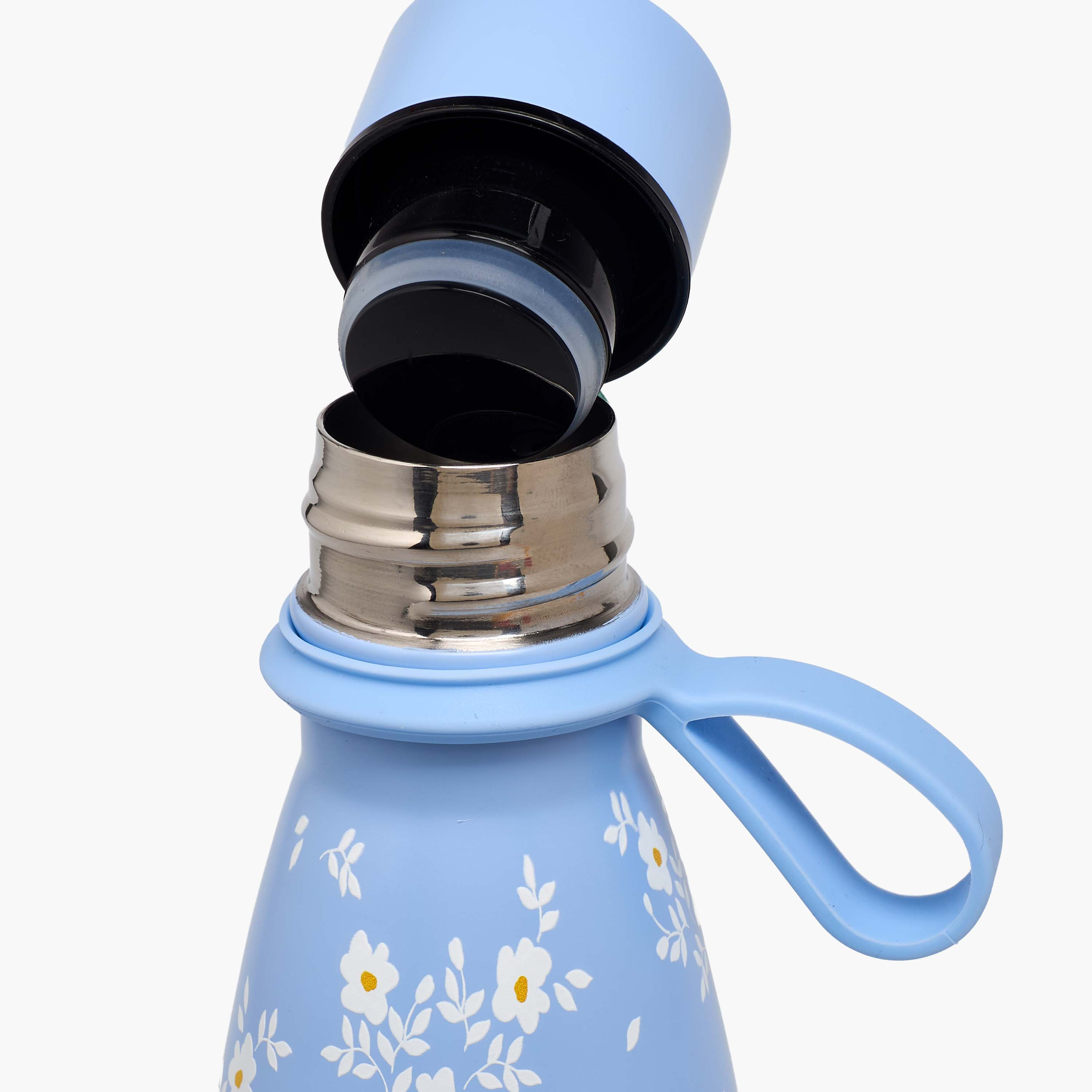 قارورة مياه ستانليس ستيل بجدار مزدوج وتصميم مانع للتسرب وطبعات زهرية من جونيورز-school-waterbottles-image-6