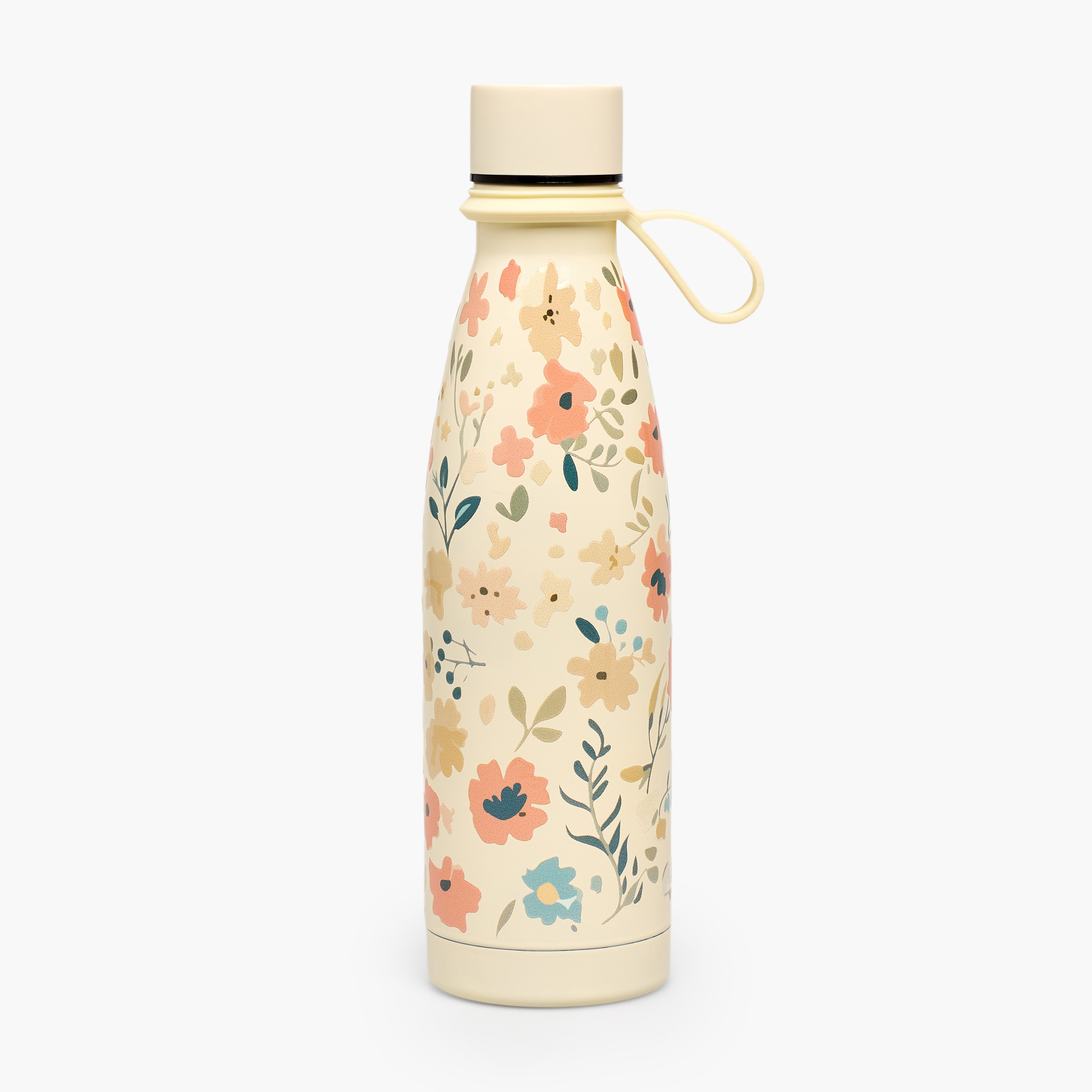 قارورة مياه ستانليس ستيل بجدار مزدوج وتصميم مانع للتسرب وطبعات زهرية من جونيورز-school-waterbottles-image-1