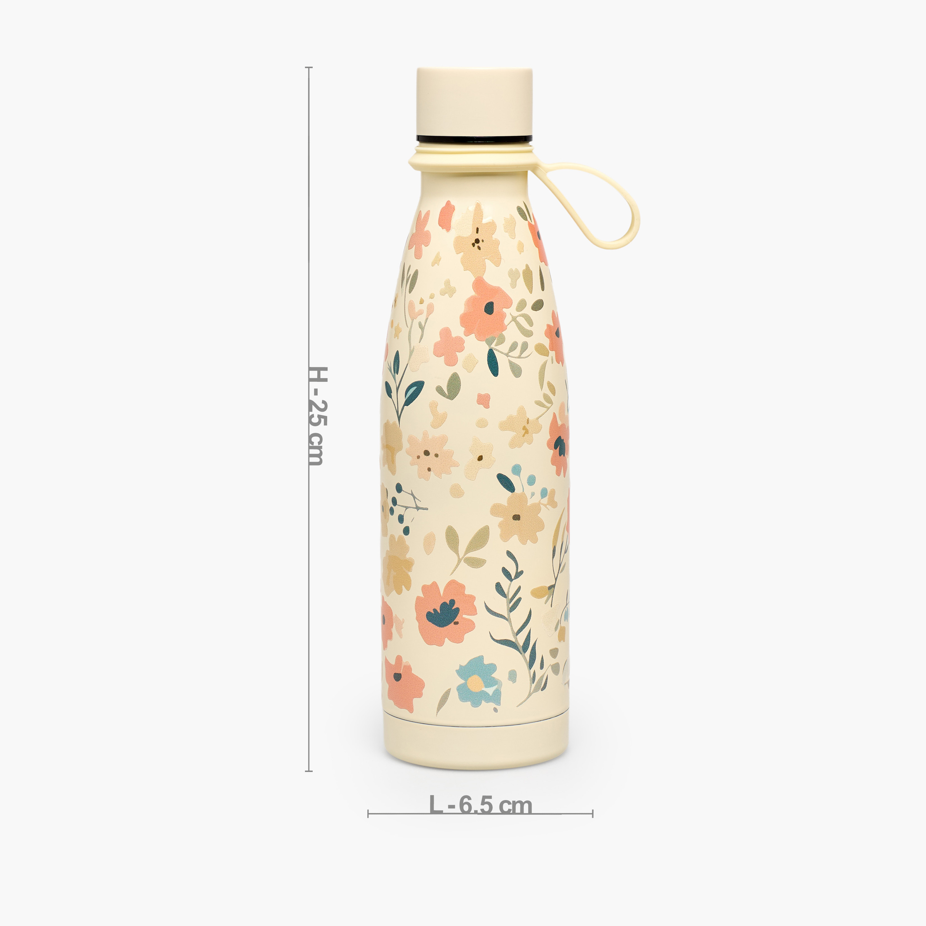 قارورة مياه ستانليس ستيل بجدار مزدوج وتصميم مانع للتسرب وطبعات زهرية من جونيورز-school-waterbottles-image-4