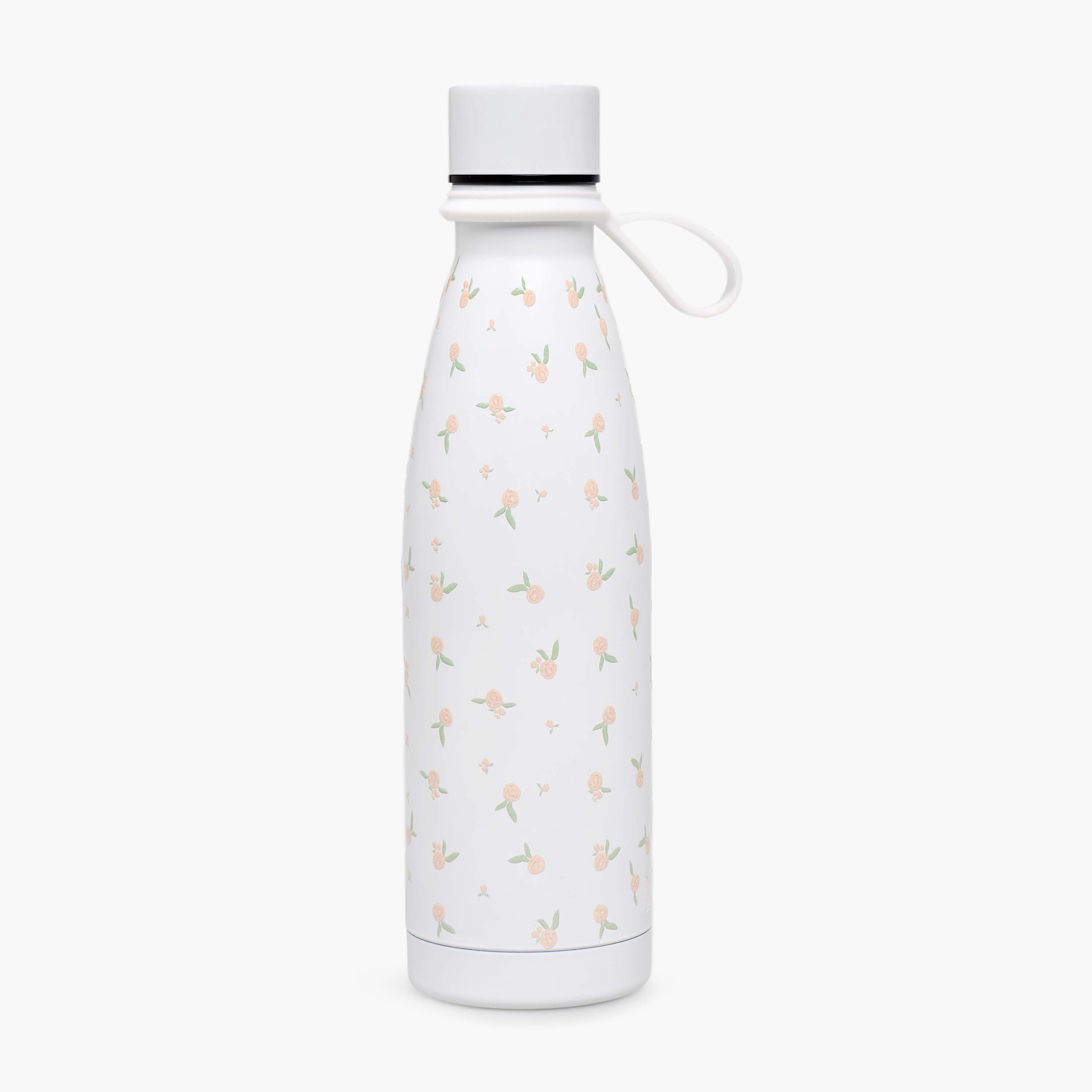قارورة مياه ستانليس ستيل بجدار مزدوج وتصميم مانع للتسرب وطبعات زهرية من جونيورز-school-waterbottles-image-1