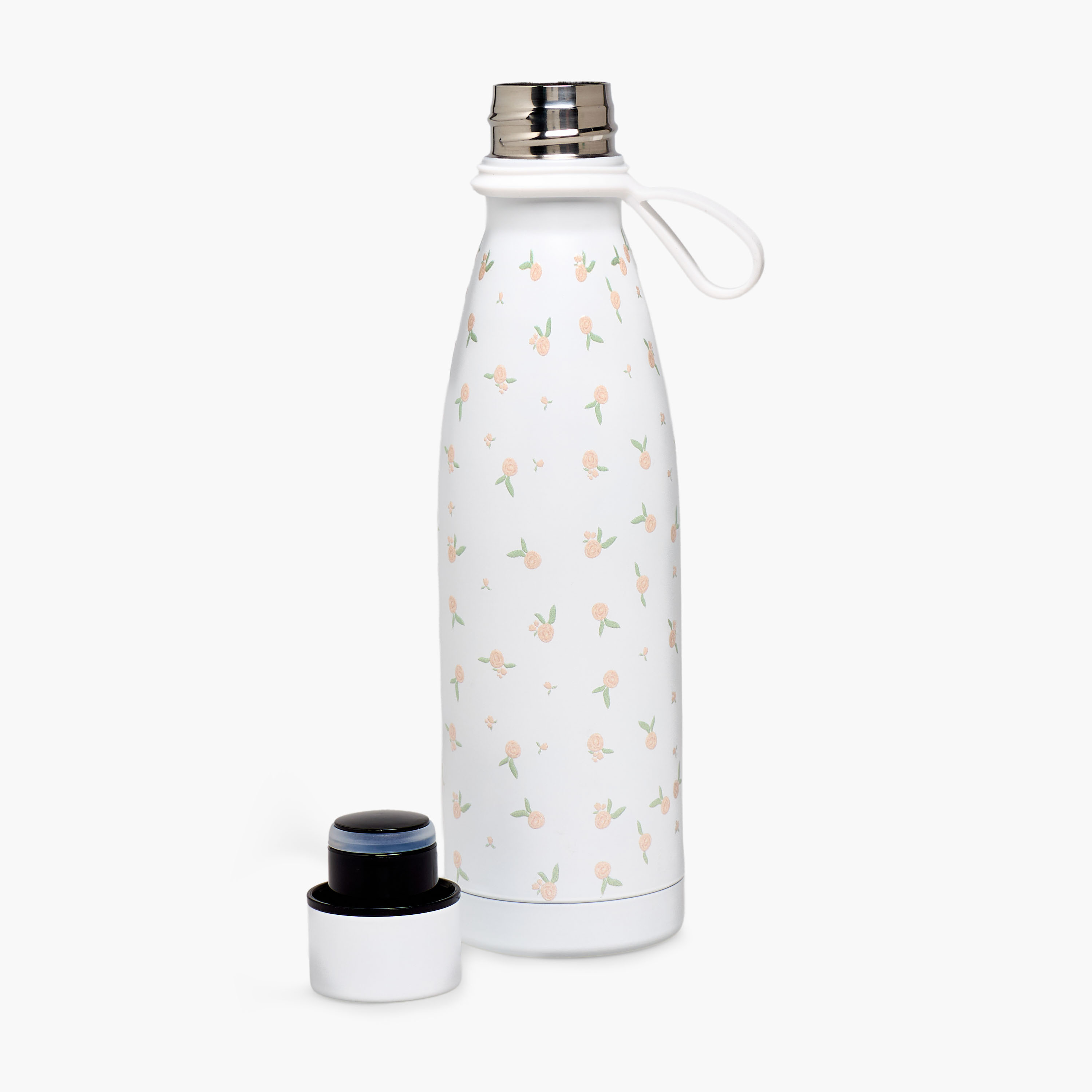قارورة مياه ستانليس ستيل بجدار مزدوج وتصميم مانع للتسرب وطبعات زهرية من جونيورز-school-waterbottles-image-3