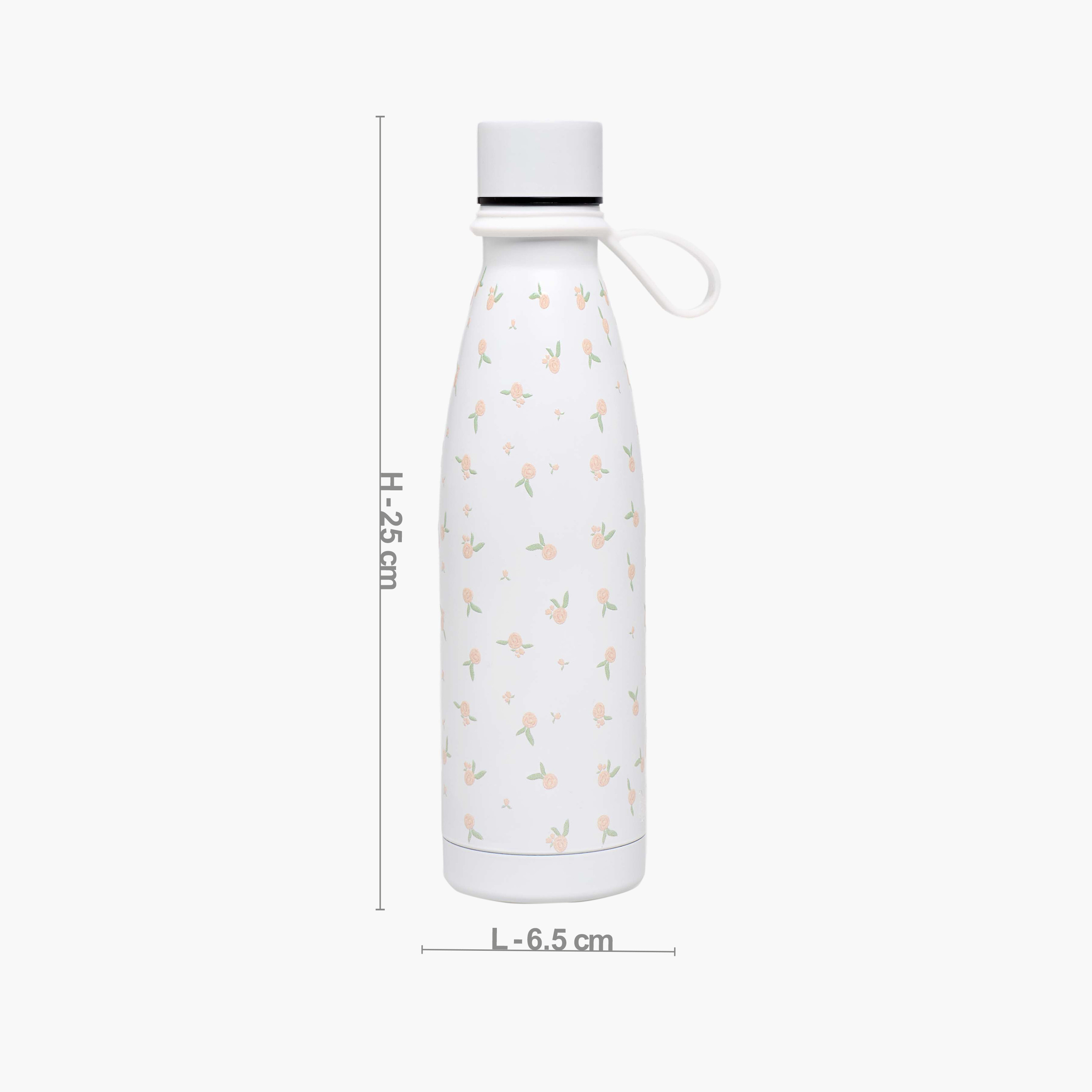 قارورة مياه ستانليس ستيل بجدار مزدوج وتصميم مانع للتسرب وطبعات زهرية من جونيورز-school-waterbottles-image-4