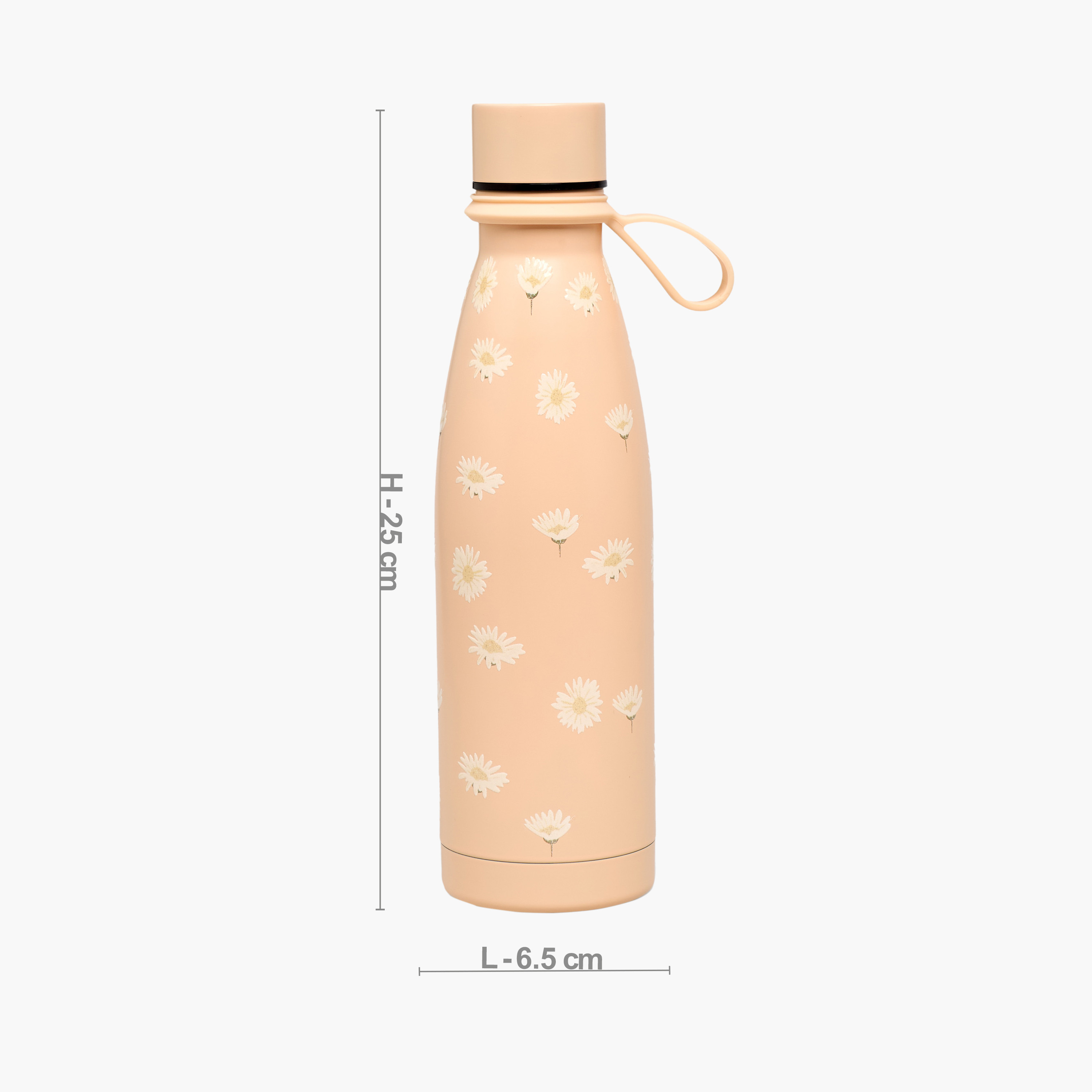 Juniors Floral Print Stainless Steel Water Bottle with Double Wall and Leakproof Design-school-waterbottles-image-4