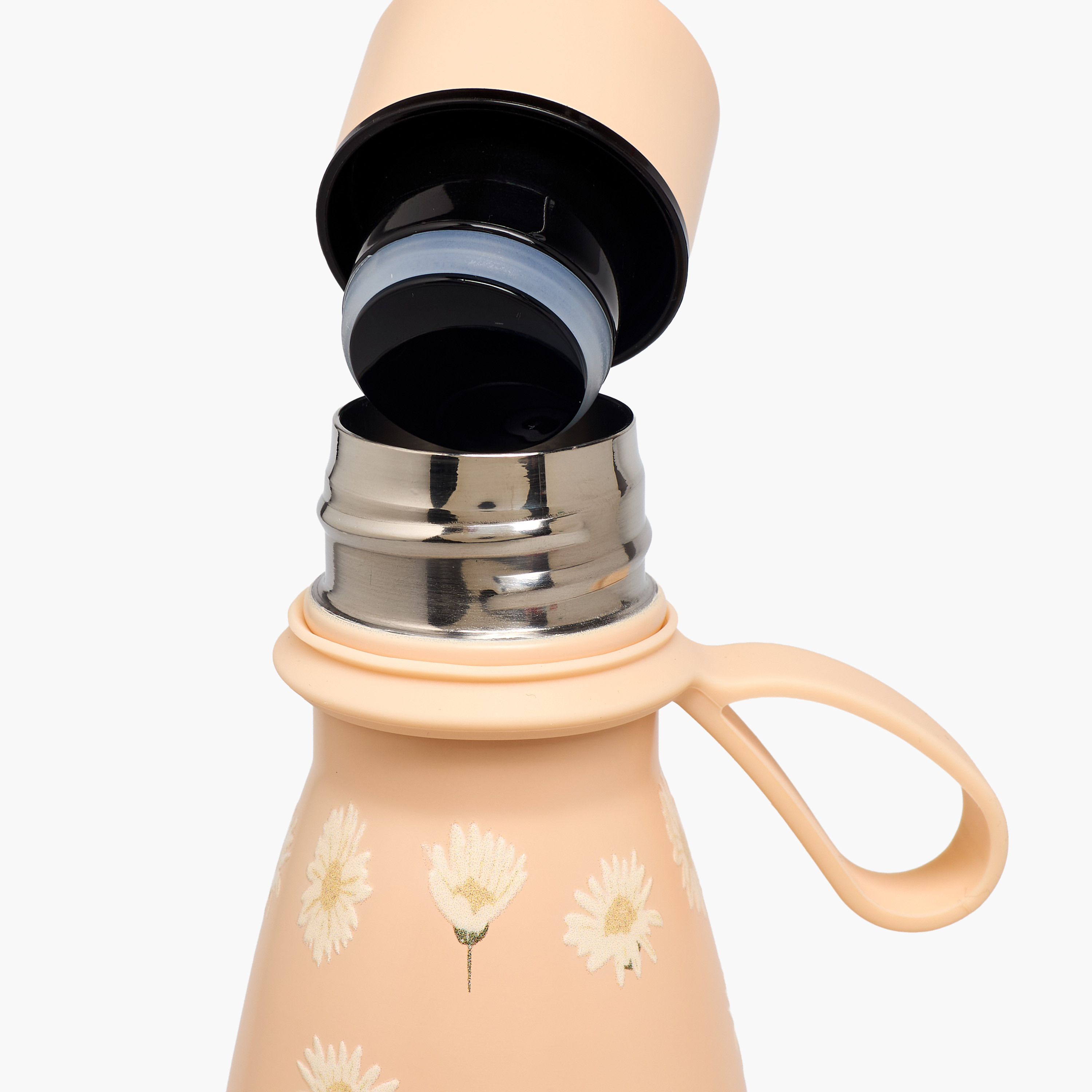 Juniors Floral Print Stainless Steel Water Bottle with Double Wall and Leakproof Design-school-waterbottles-image-6