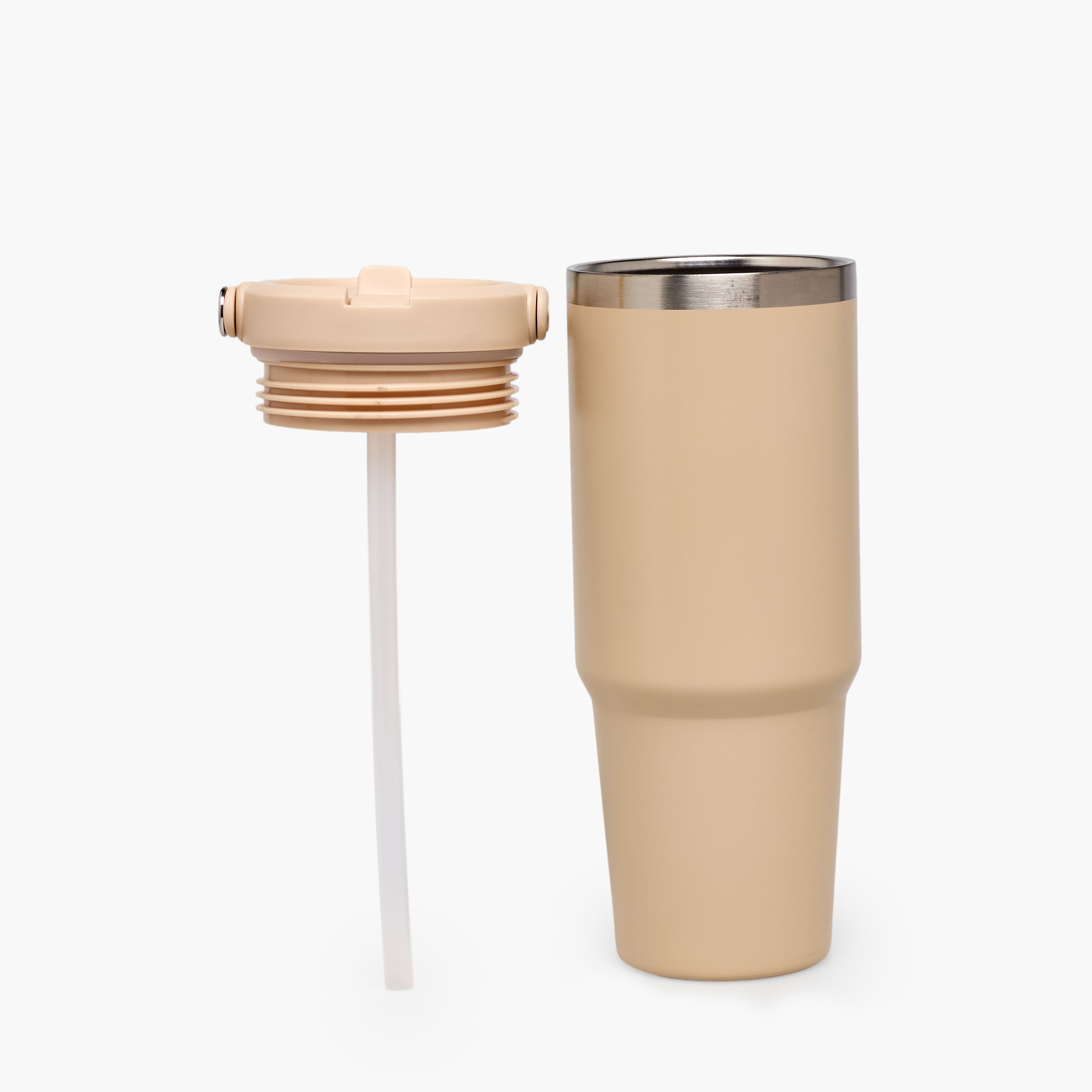 Juniors Solid Stainless Steel Tumbler with Straw-school-waterbottles-image-3