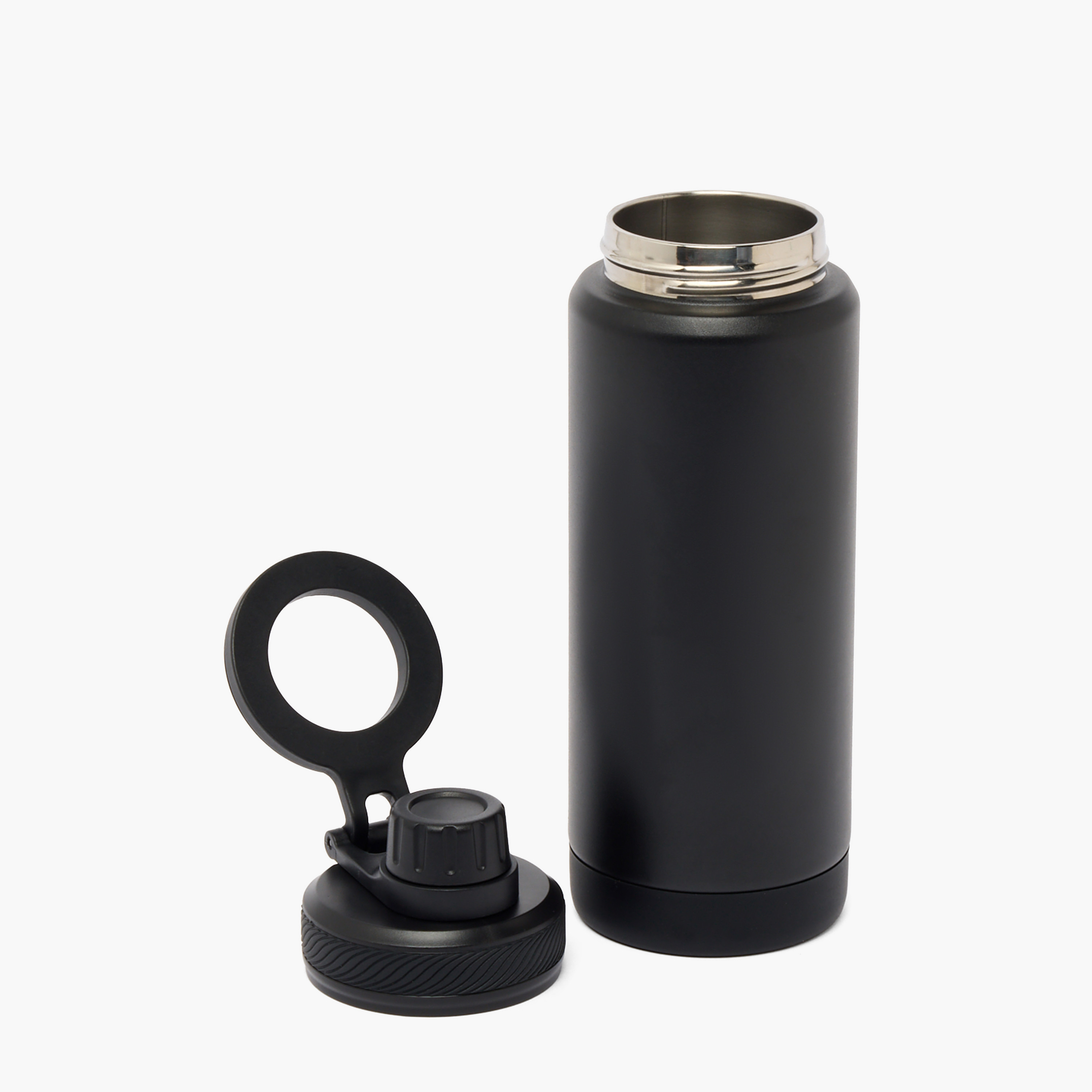 Juniors Solid Stainless Steel Water Bottle with Carry Loop-school-waterbottles-image-2