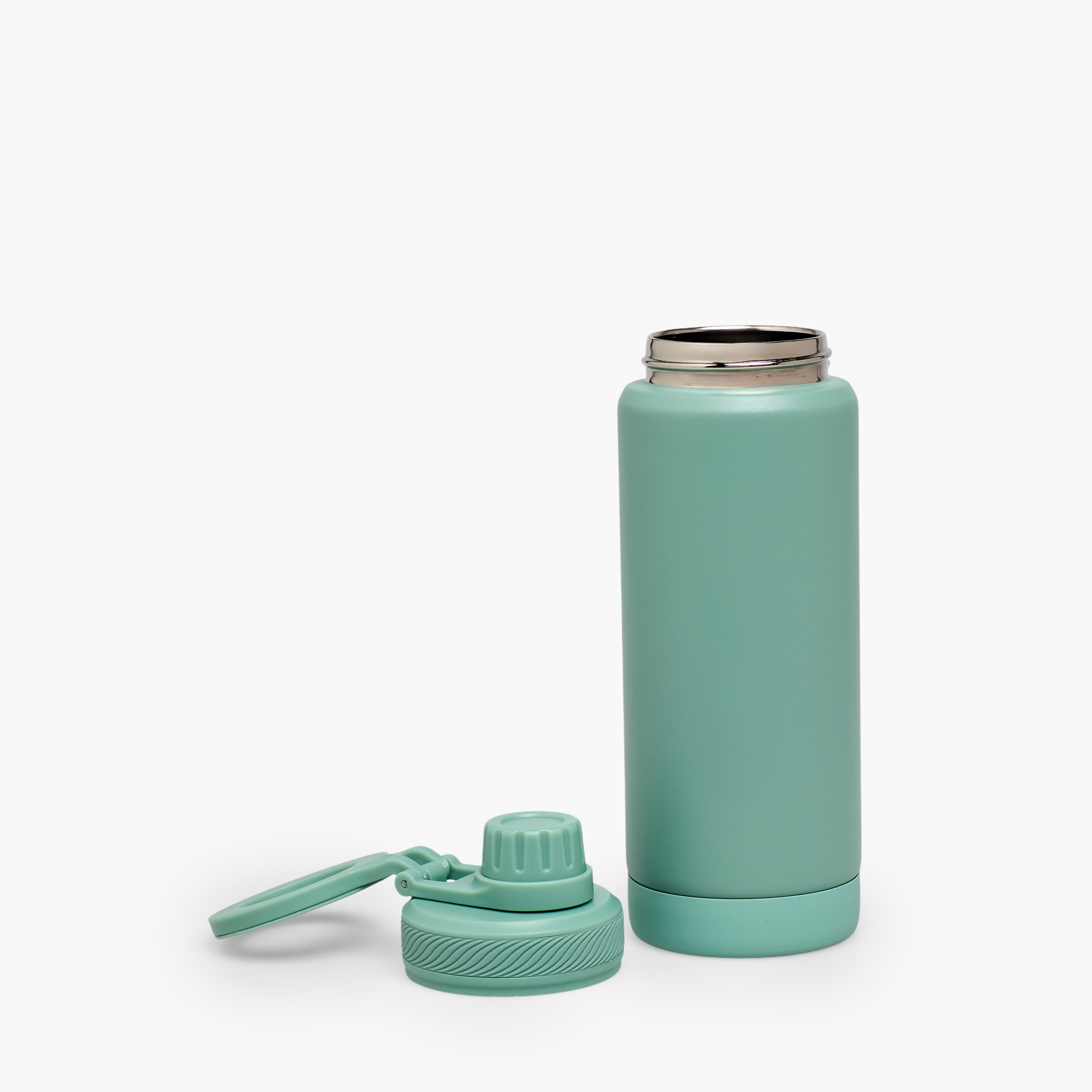 Juniors Solid Stainless Steel Water Bottle with Carry Loop-school-waterbottles-image-3