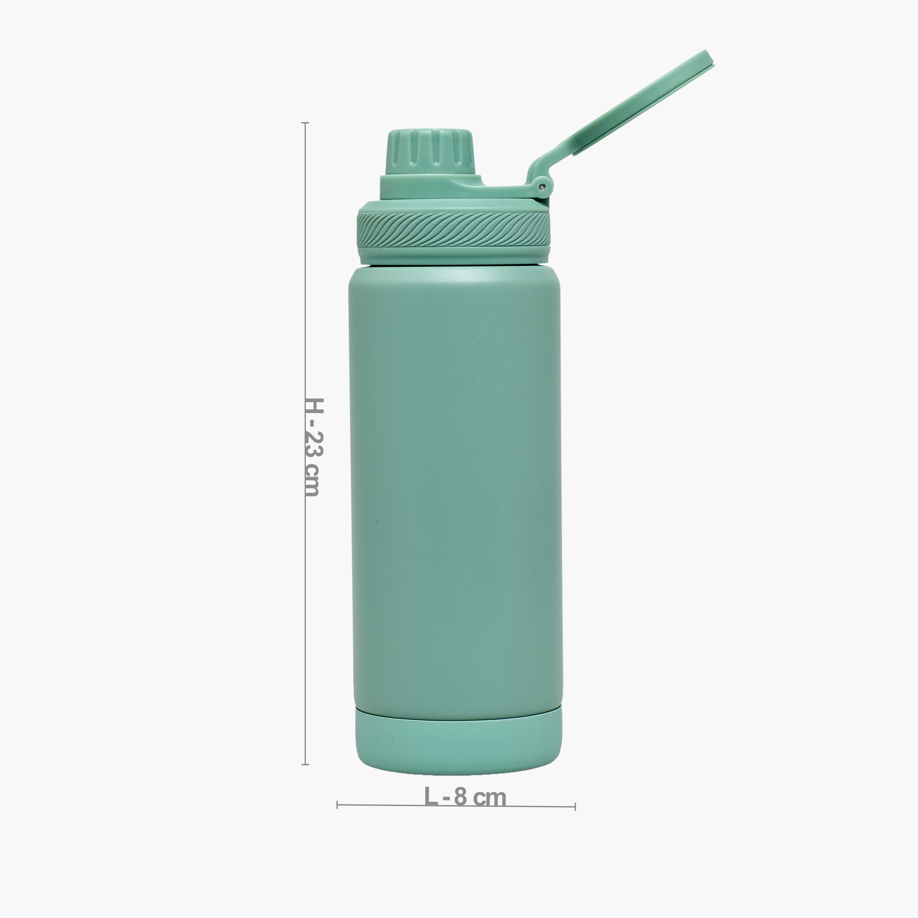 Juniors Solid Stainless Steel Water Bottle with Carry Loop-school-waterbottles-image-4