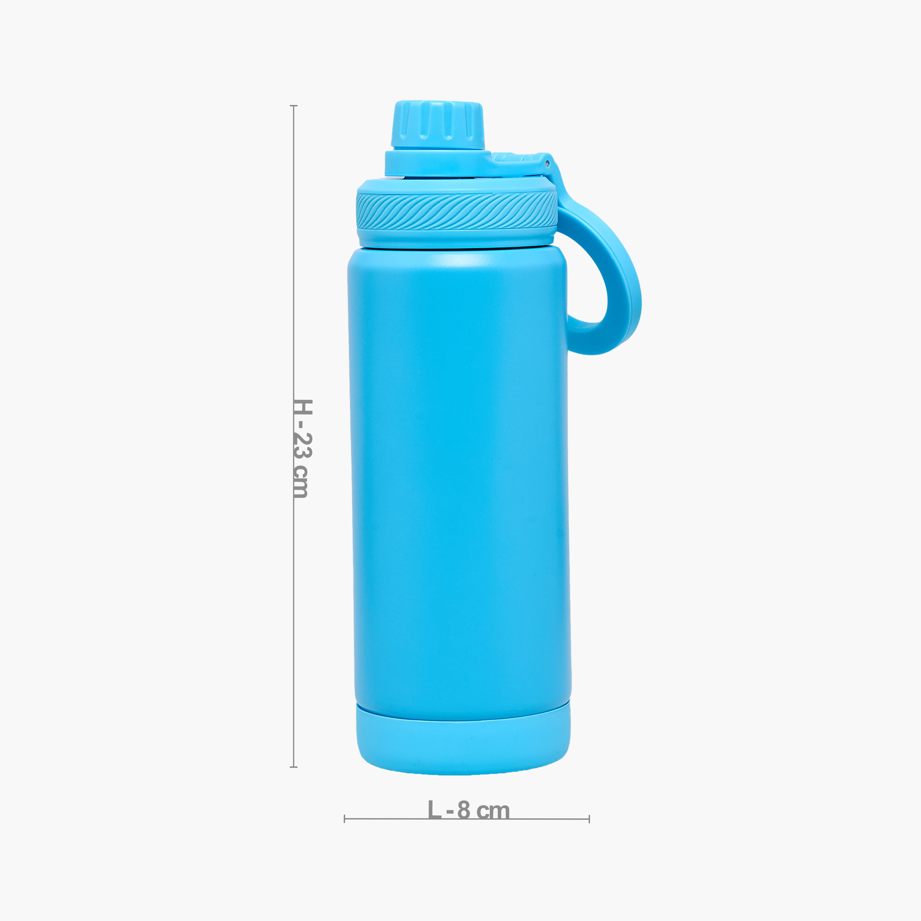 Juniors Solid Stainless Steel Water Bottle with Carry Loop-school-waterbottles-image-4