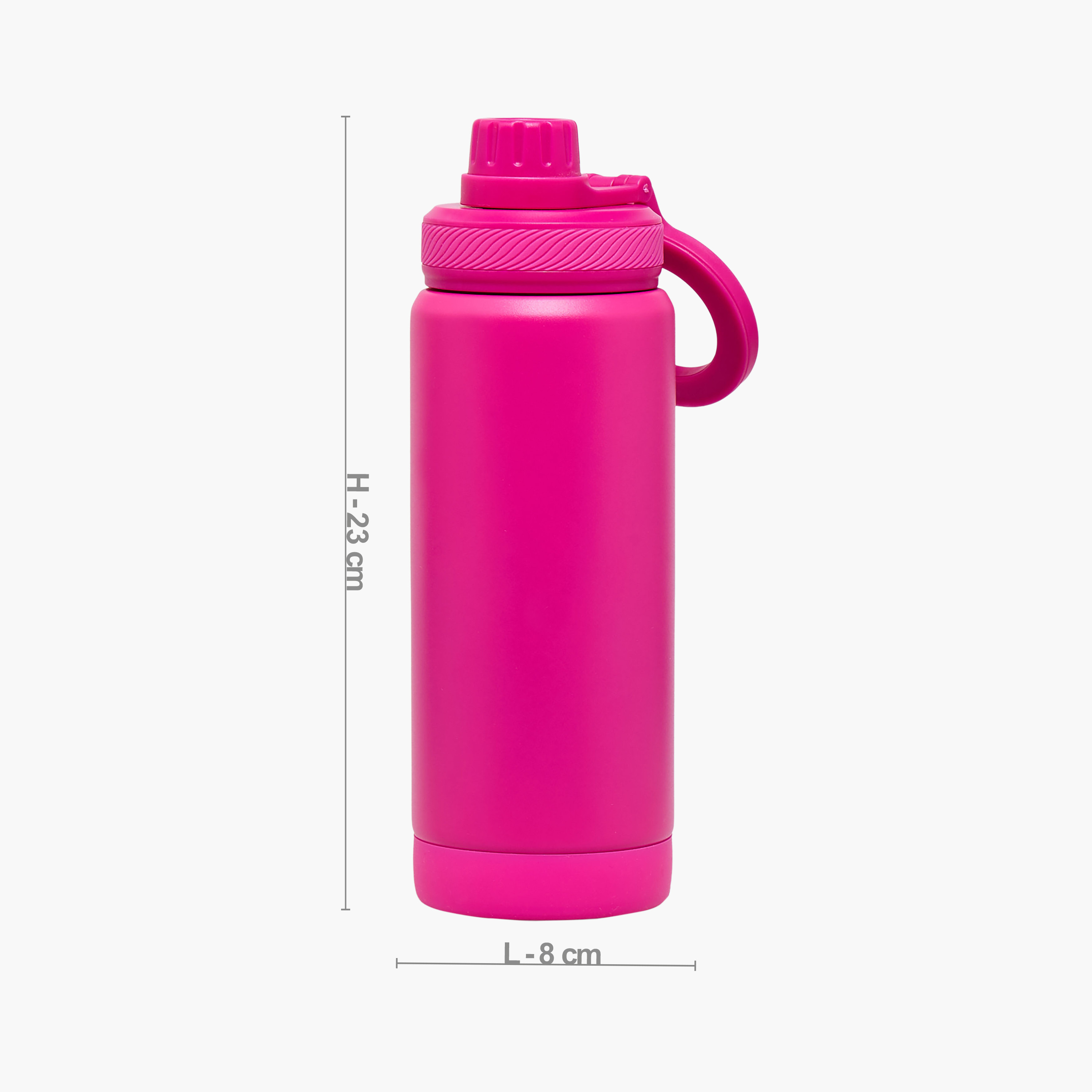 Juniors Solid Stainless Steel Water Bottle with Carry Loop-school-waterbottles-image-5