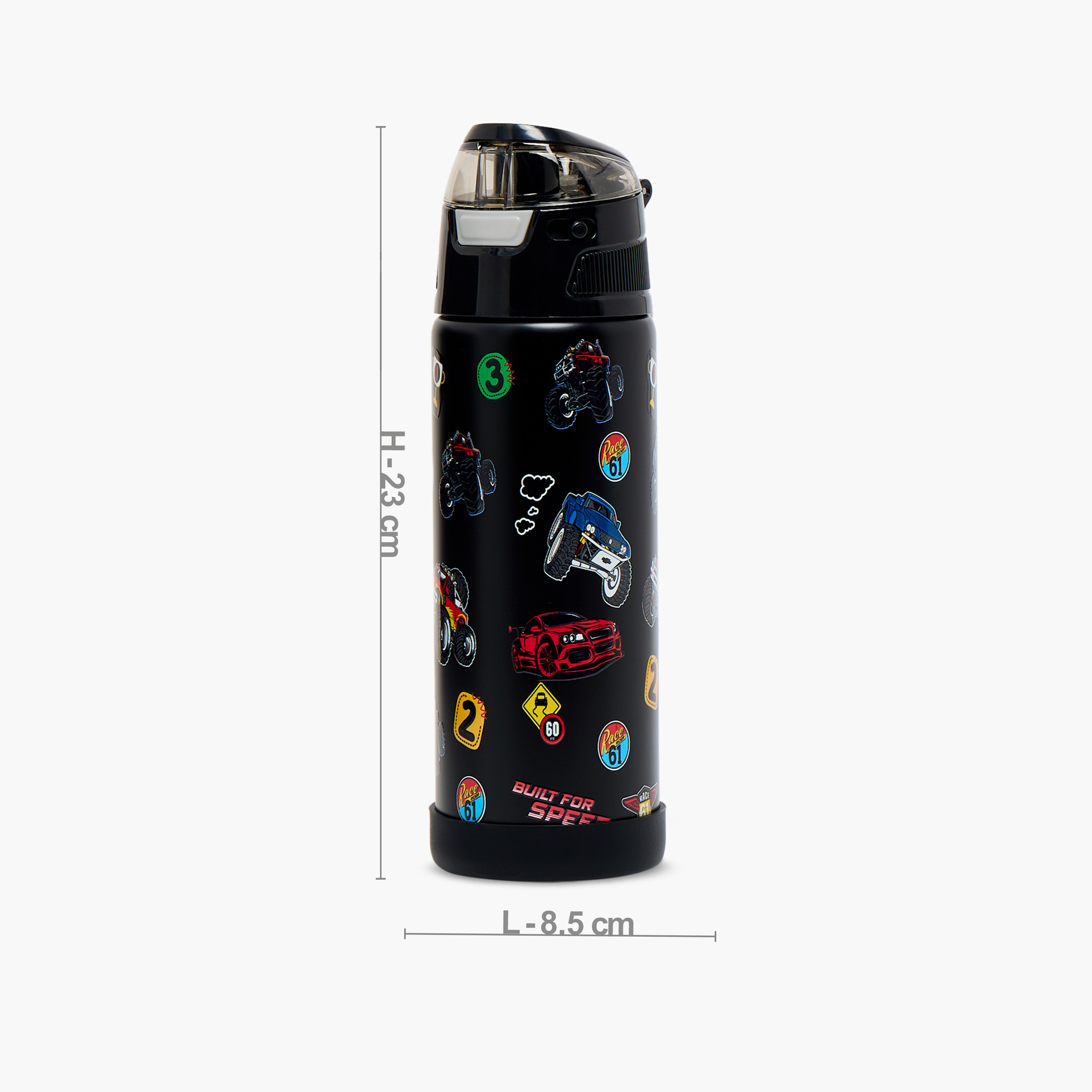 قارورة مياه ستانلس ستيل بقشة وطبعات كارز من سماش-school-waterbottles-image-3