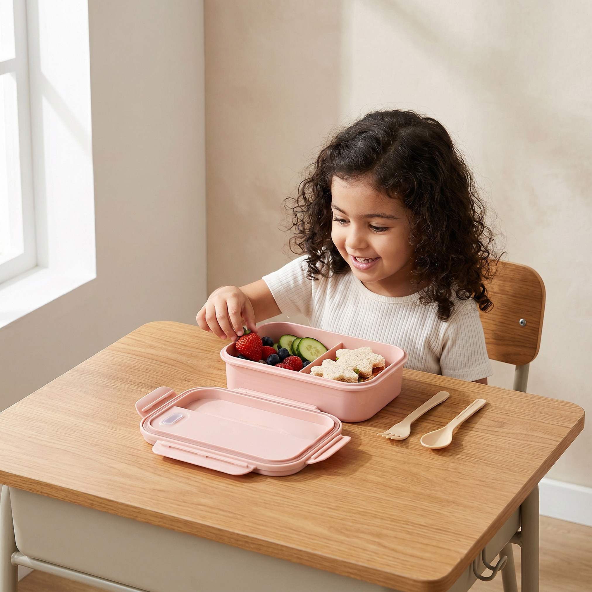 Juniors Solid Lunch Box for Girls with Cutlery-school-lunchessentials-lunchboxes-image-3