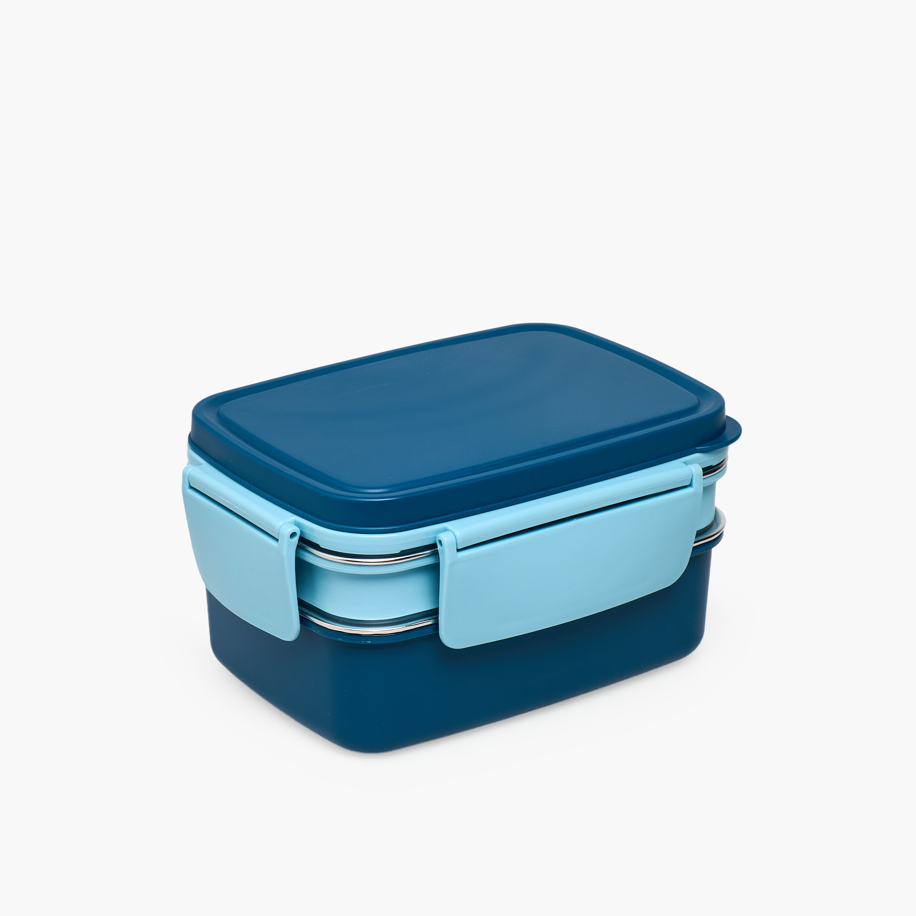 صندوق غداء سادة بغطاء بمشبك إغلاق للأطفال من جونيورز - 950 مل-school-lunchessentials-lunchboxes-image-2