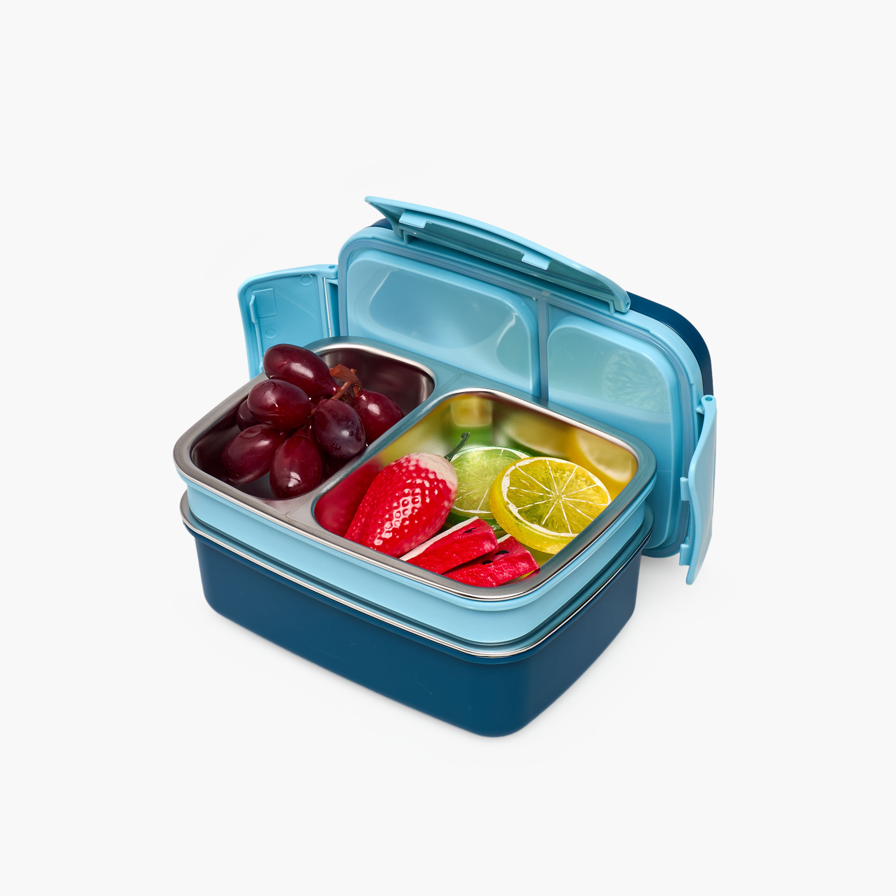 صندوق غداء سادة بغطاء بمشبك إغلاق للأطفال من جونيورز - 950 مل-school-lunchessentials-lunchboxes-image-7