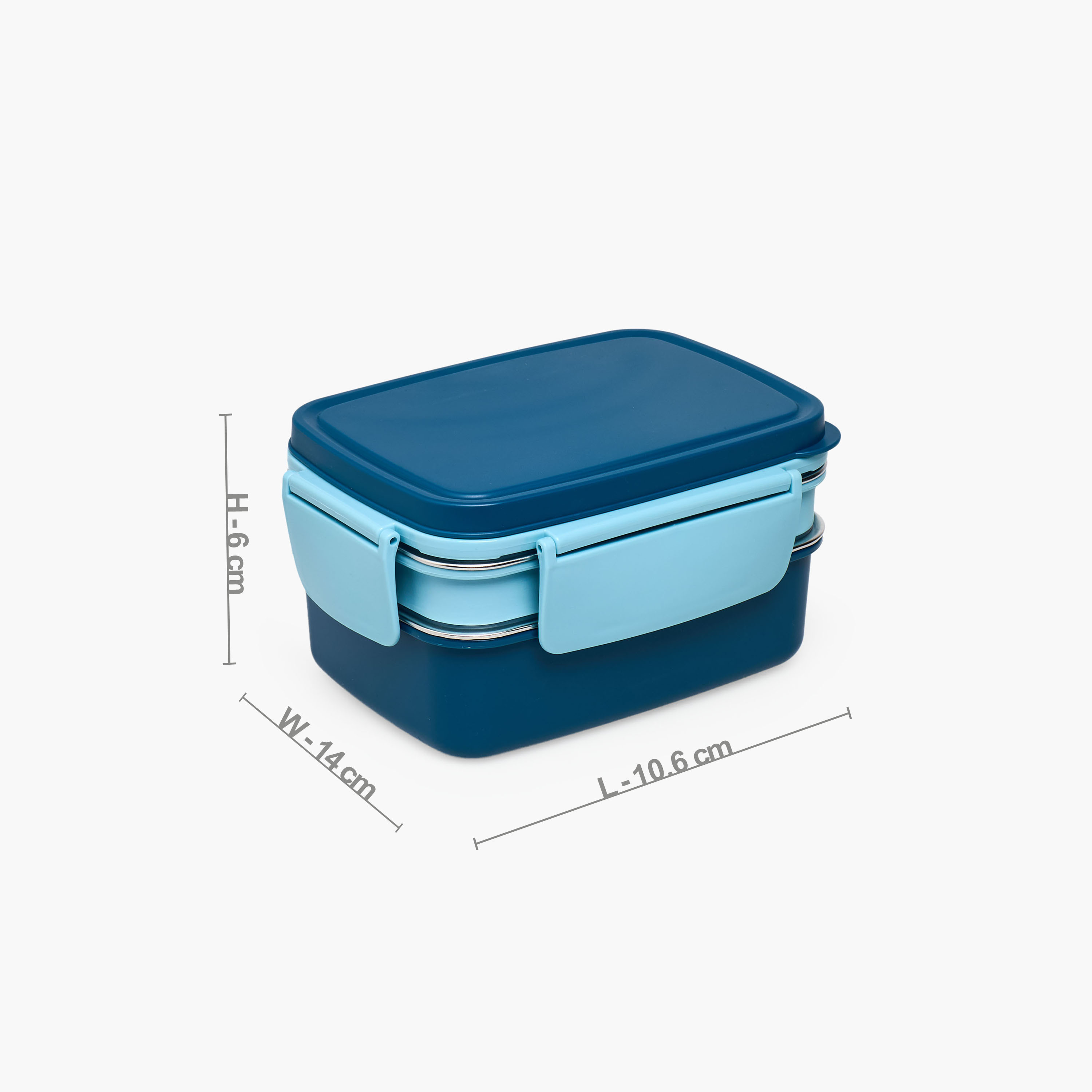 صندوق غداء سادة بغطاء بمشبك إغلاق للأطفال من جونيورز - 950 مل-school-lunchessentials-lunchboxes-image-9