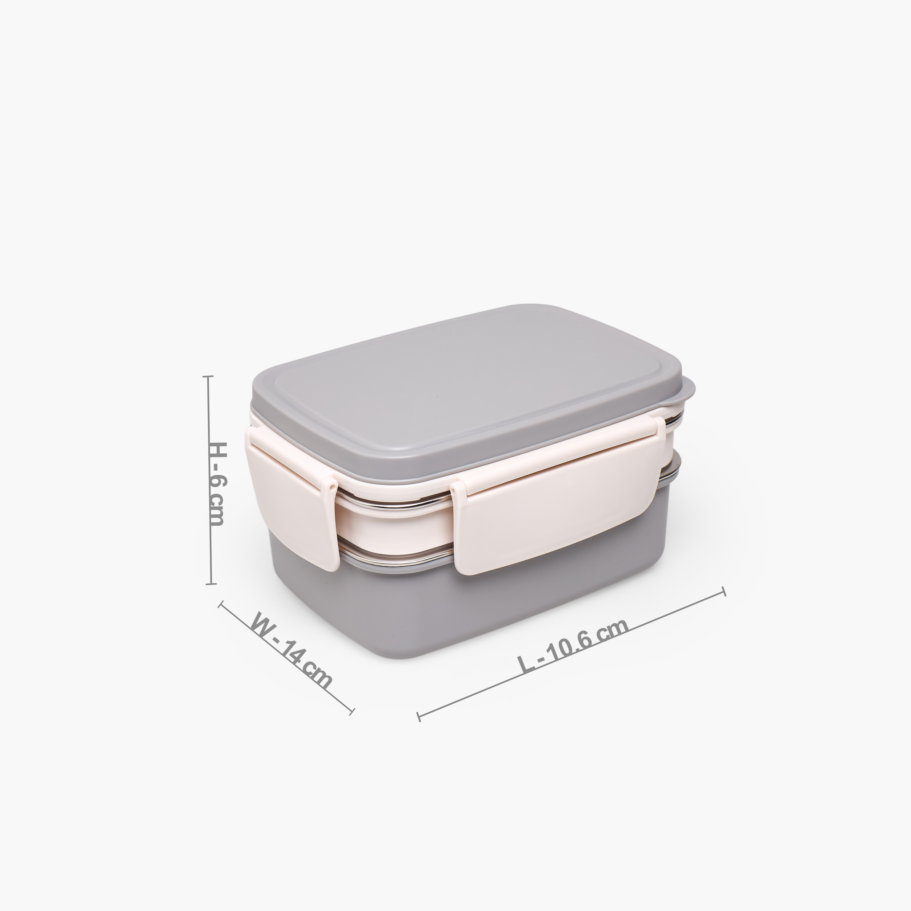 صندوق غداء سادة بغطاء بمشبك إغلاق للأطفال من جونيورز - 950 مل-school-lunchessentials-lunchboxes-image-8