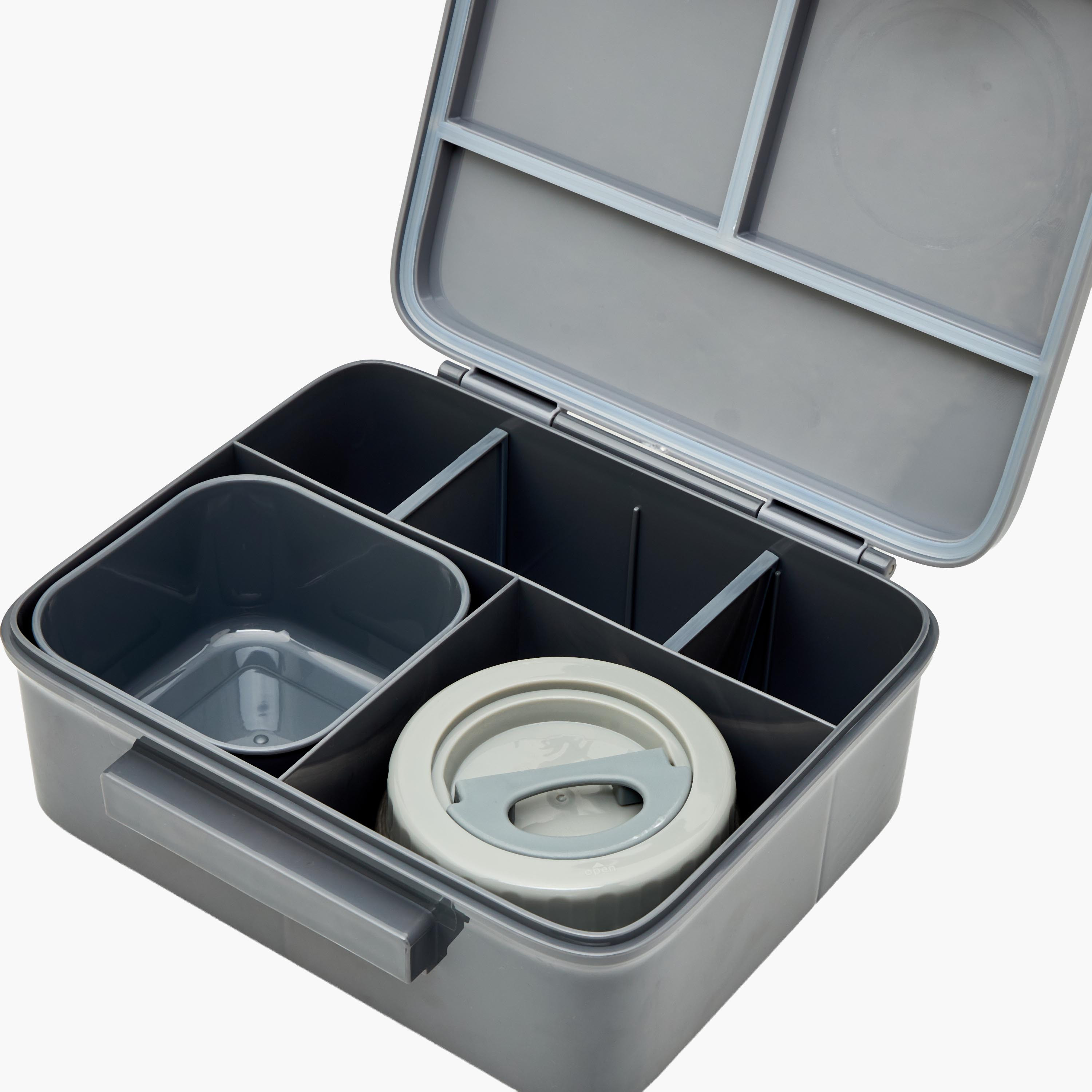 Juniors Solid Bento Lunch Box for Kids with Food Jar-school-lunchessentials-lunchboxes-image-7