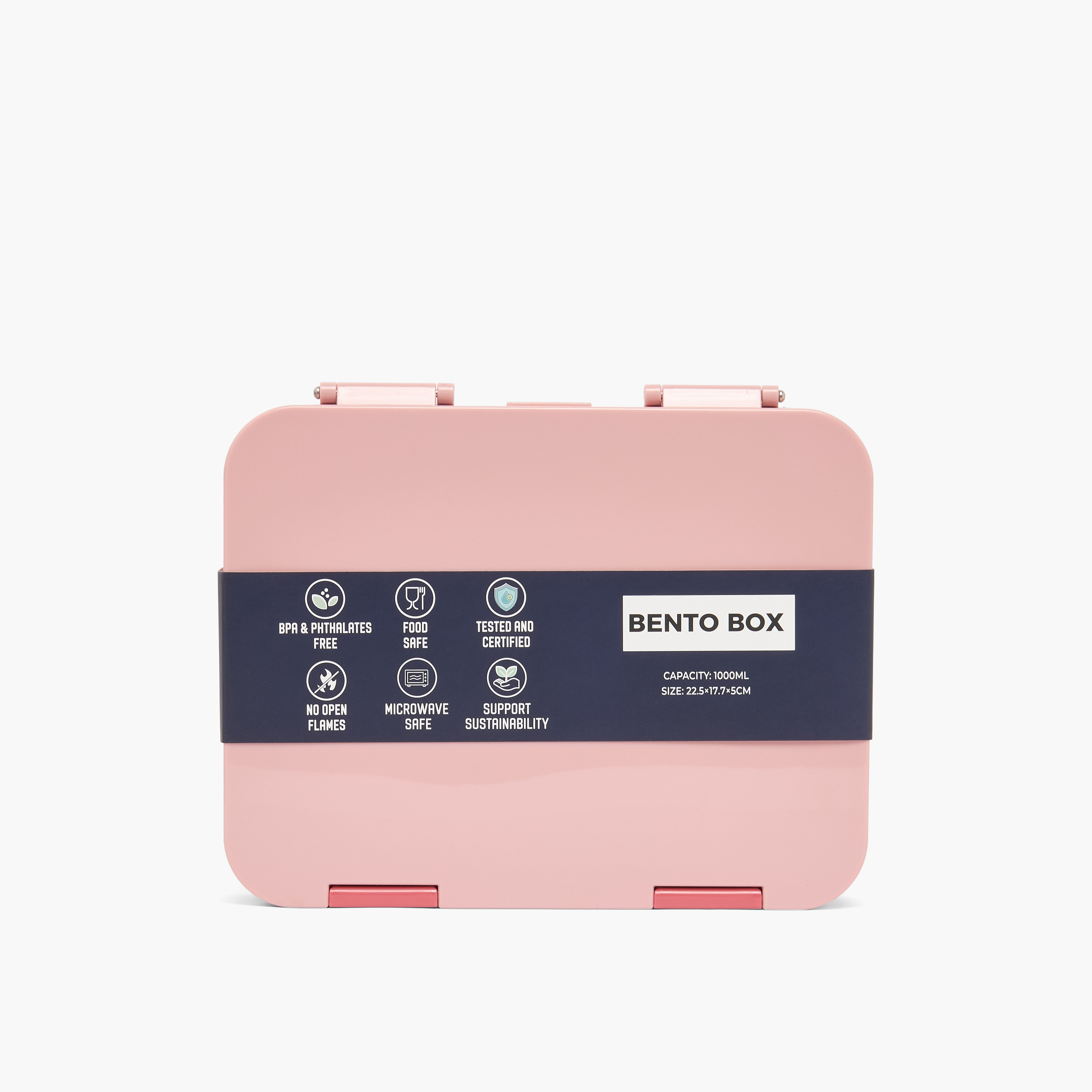 صندوق غداء بينتو سادة بغطاء بقفل إغلاق من جونيورز - 1 لتر-school-lunchessentials-lunchboxes-image-11
