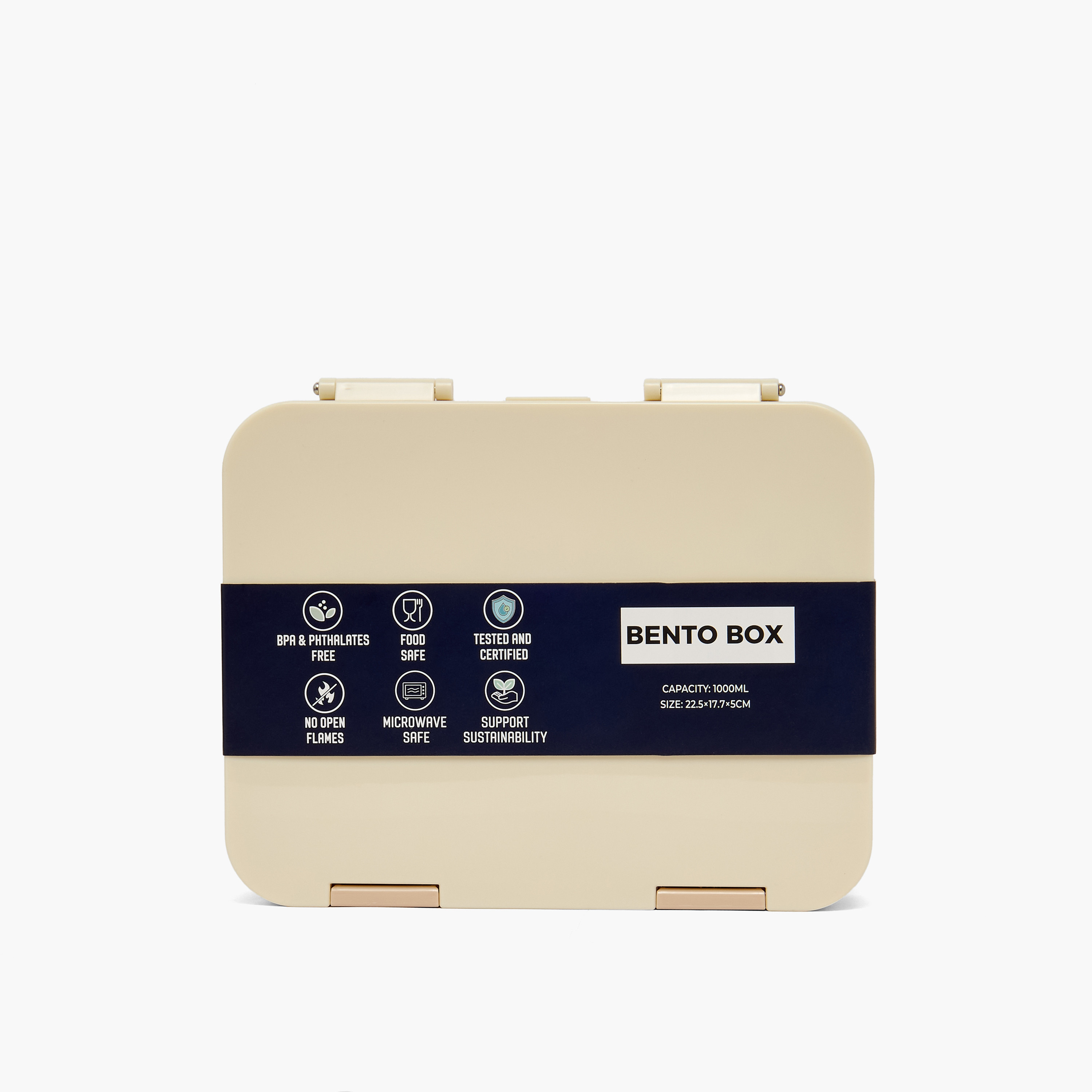 Juniors Solid Bento Lunch Box for Kids with Clip Lock Lid - 1 L-school-lunchessentials-lunchboxes-image-11
