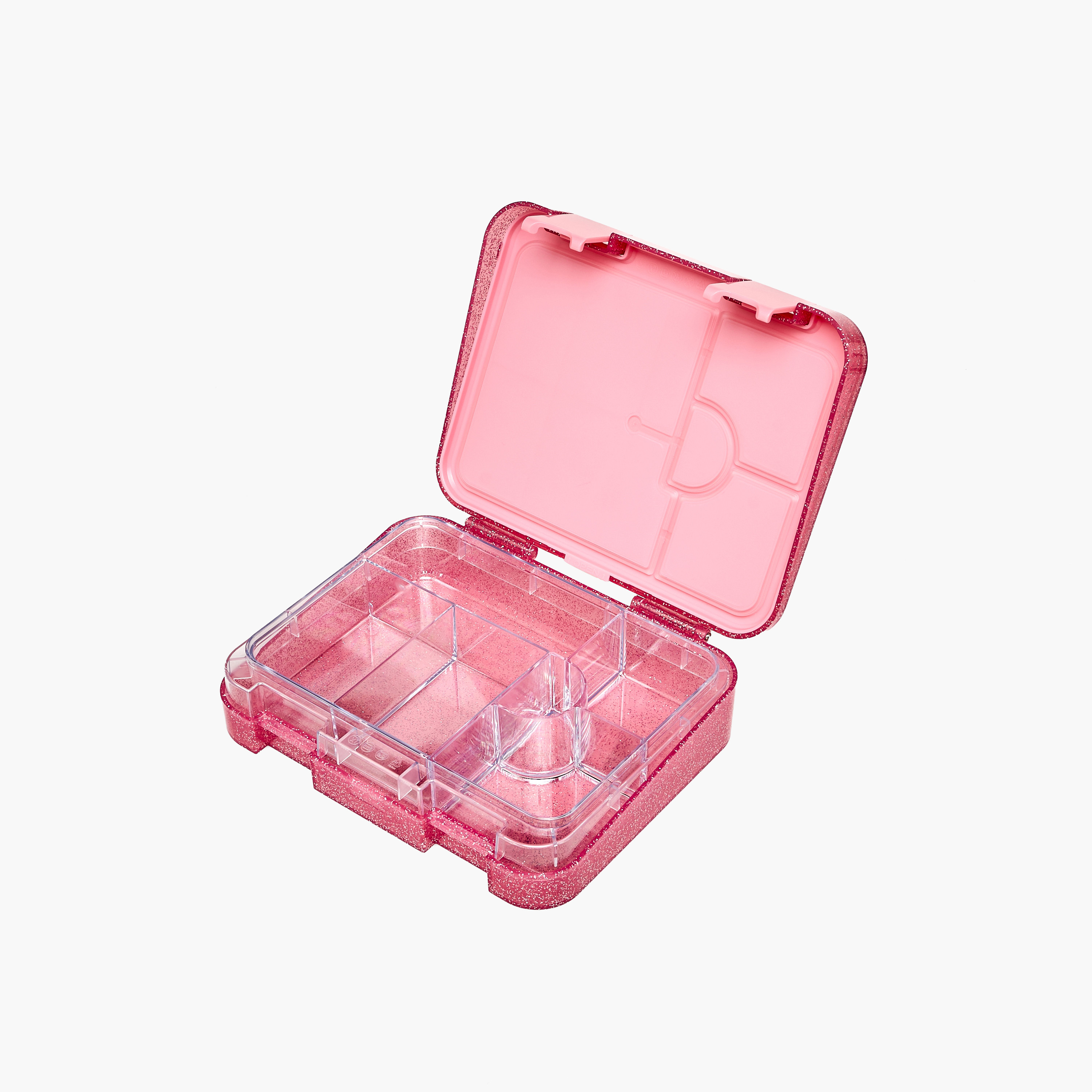 صندوق غداء بينتو بغطاء بمشبك إغلاق وطبعات جليتر للبنات من جونيورز - 1 لتر-school-lunchessentials-lunchboxes-image-5