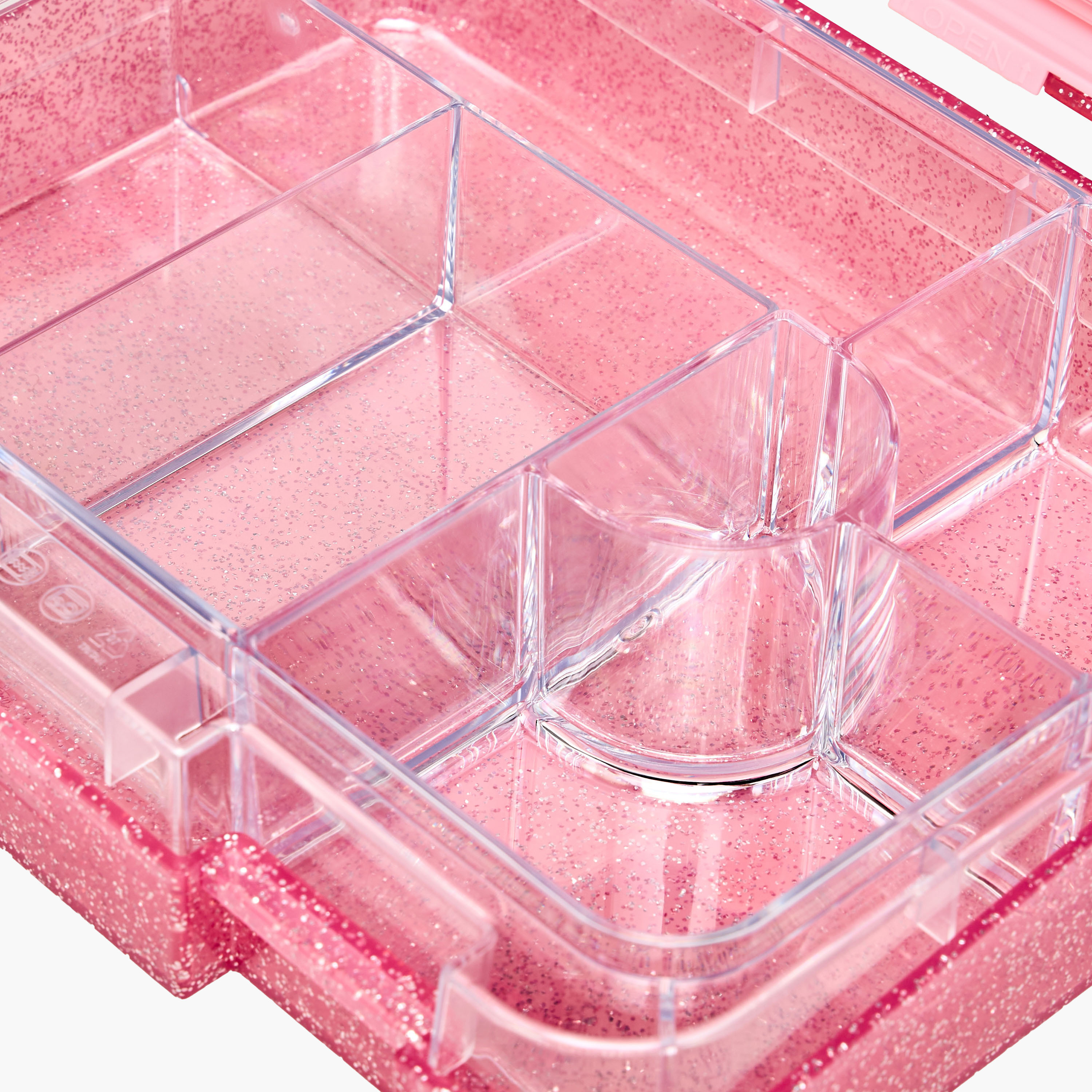 صندوق غداء بينتو بغطاء بمشبك إغلاق وطبعات جليتر للبنات من جونيورز - 1 لتر-school-lunchessentials-lunchboxes-image-8