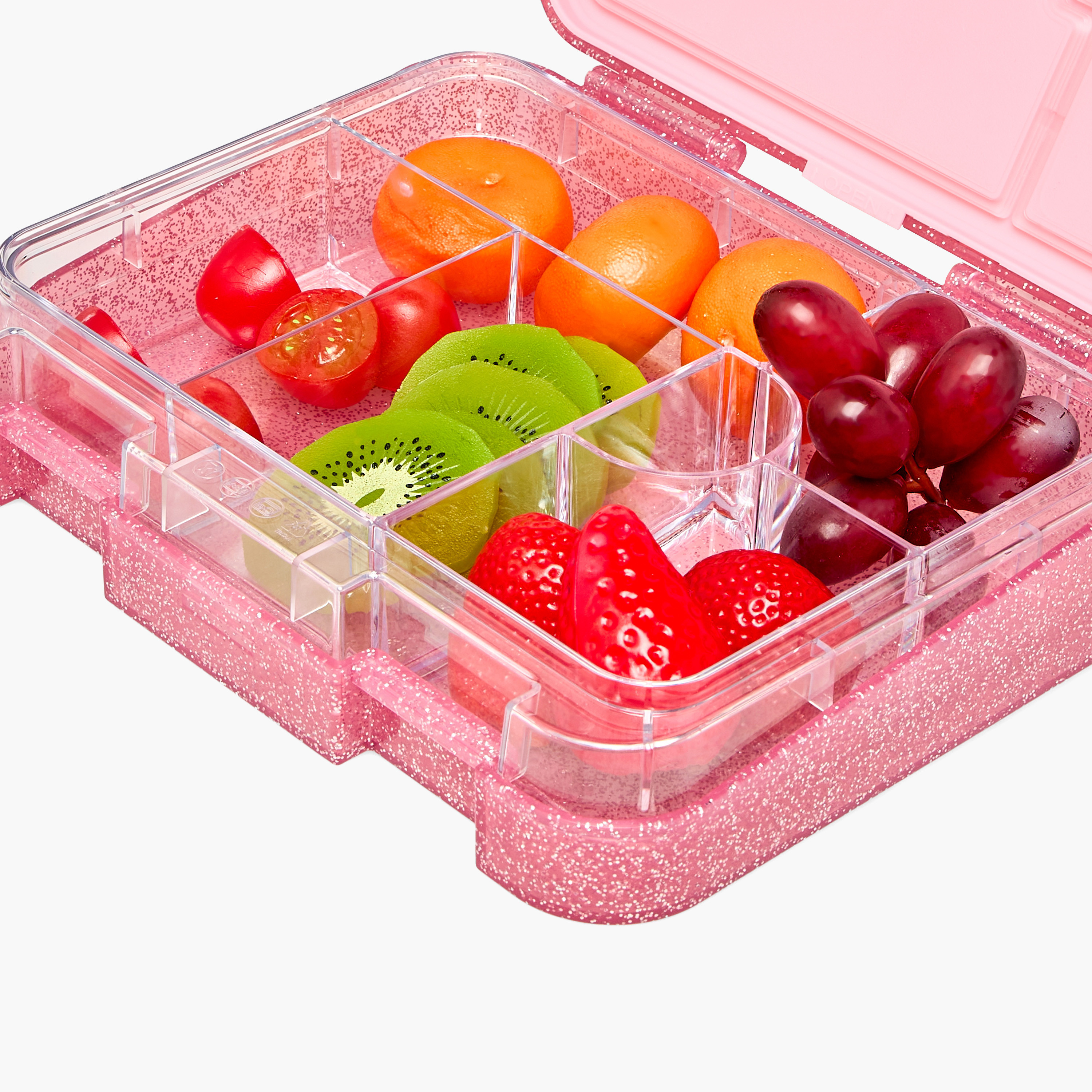 صندوق غداء بينتو بغطاء بمشبك إغلاق وطبعات جليتر للبنات من جونيورز - 1 لتر-school-lunchessentials-lunchboxes-image-9
