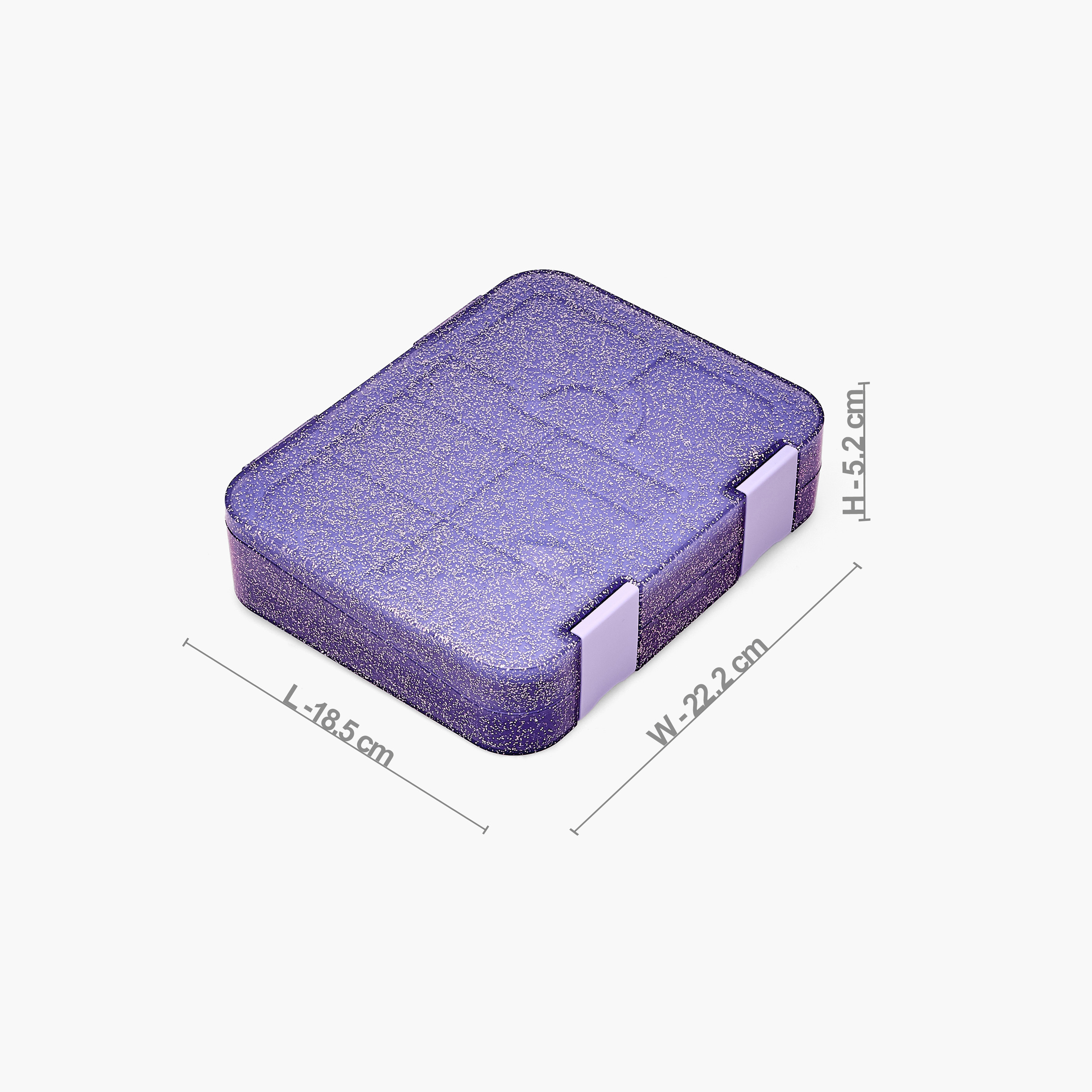 Juniors Glitter Bento Lunch Box for Girls with Clip Lock Lid - 1 L-school-lunchessentials-lunchboxes-image-10